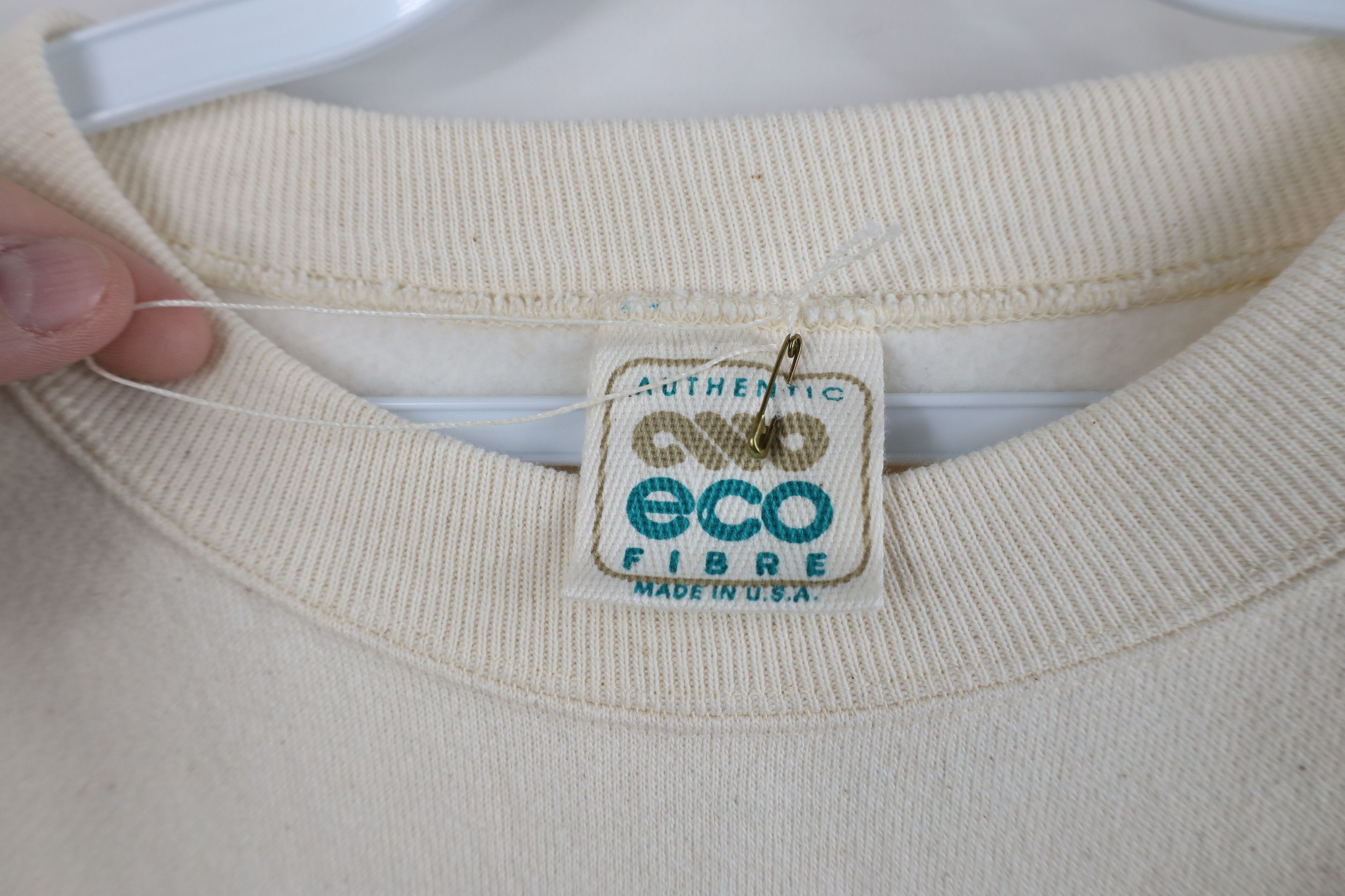 Vintage Deadstock Vintage 90s Streetwear Fiber Sweatshirt USA Size US XL / EU 56 / 4 - 4 Thumbnail