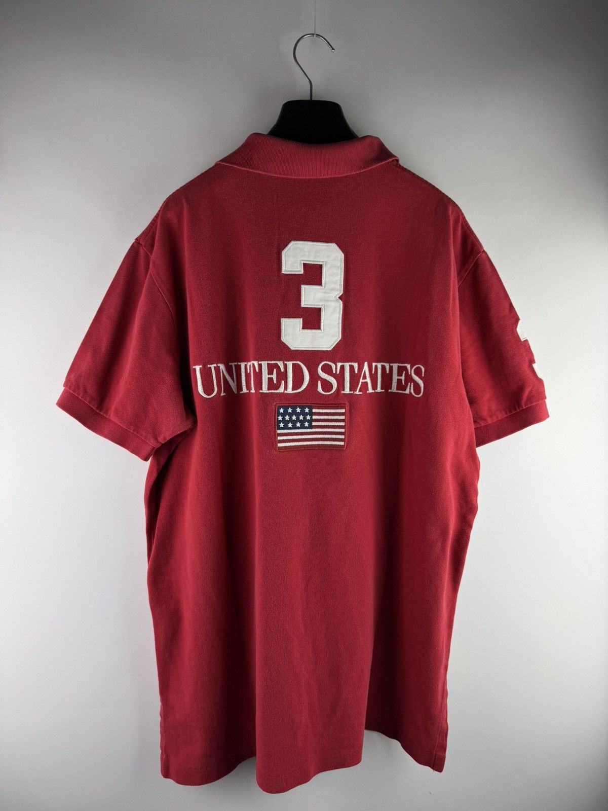 Polo Ralph Lauren Vintage Polo Ralph Lauren USA 🇺🇸 United States Polo Shirt Size US L / EU 52-54 / 3 - 2 Thumbnail