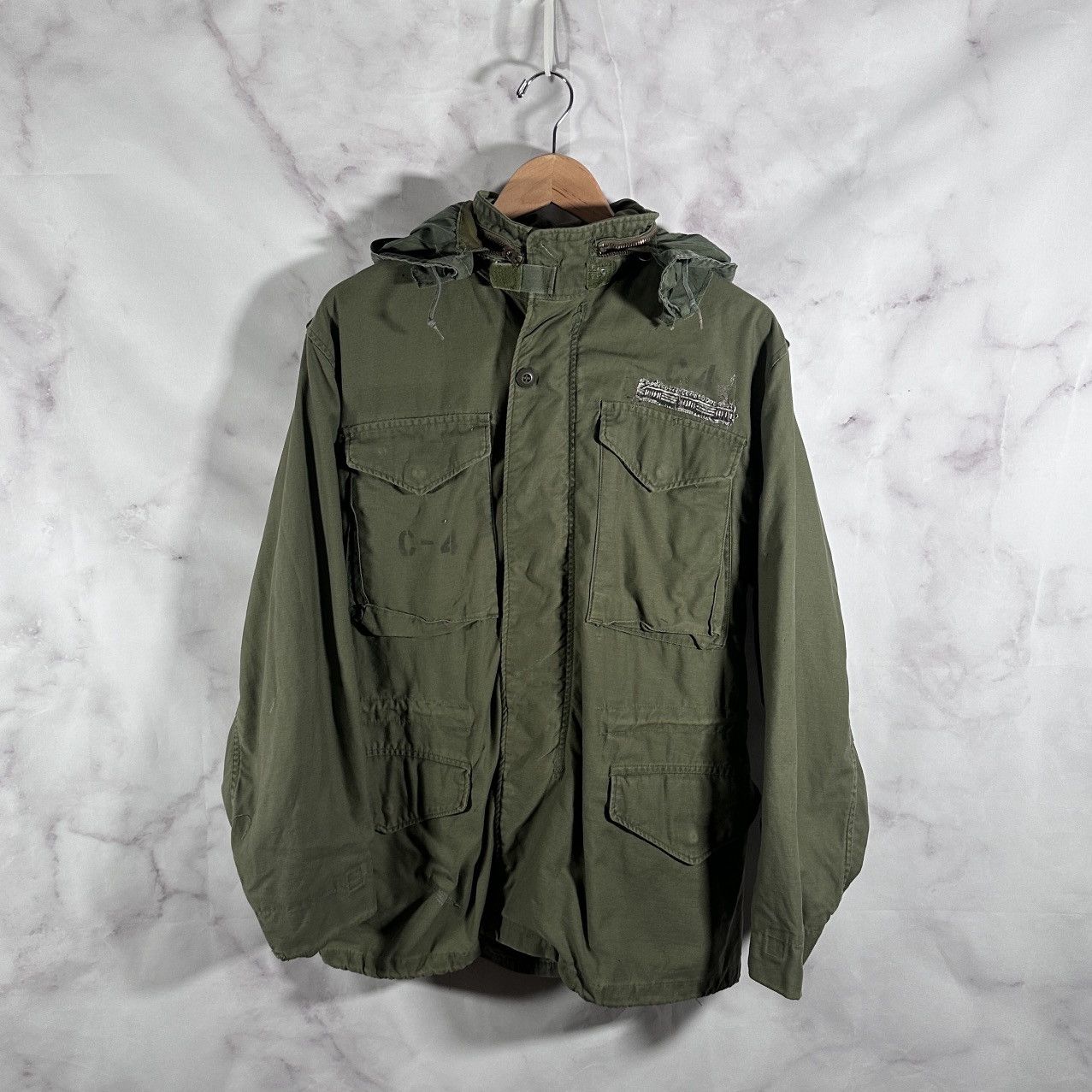 Vintage Reworked U.S. Military M65 Green Field Coat Size US S / EU 44-46 / 1 - 1 Thumbnail