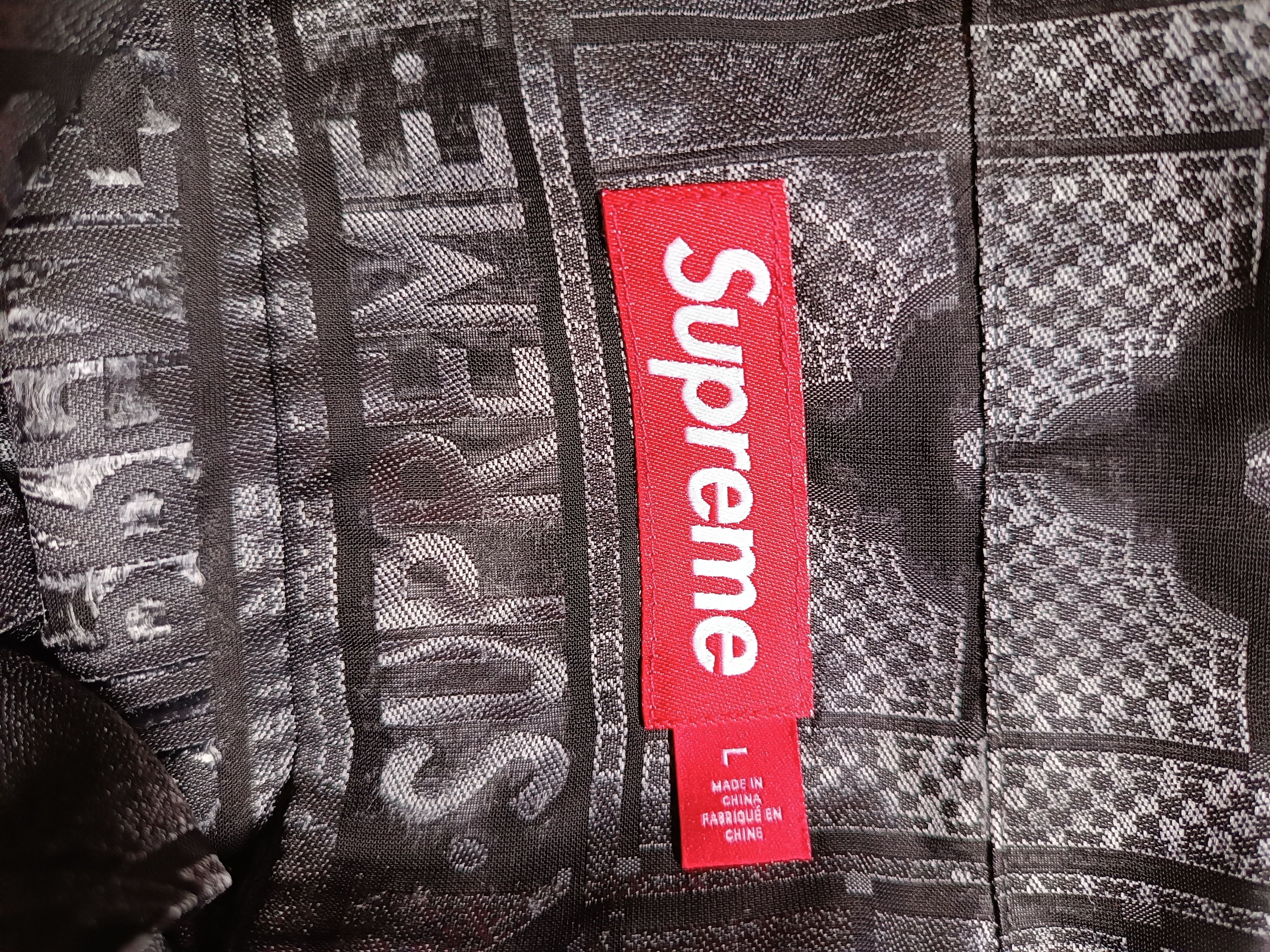 Supreme Supreme Tray Jacquard S/S shirt black Size US L / EU 52-54 / 3 - 4 Thumbnail