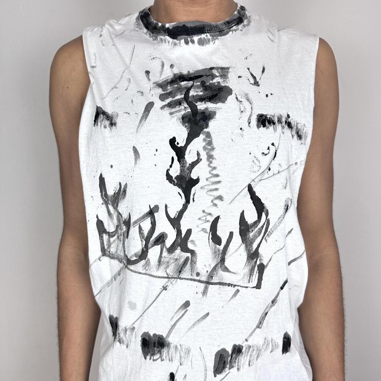 Hanes ASTROBOI* x Hanes White & Black Muscle Tank - Medium Size US M / EU 48-50 / 2 - 3 Thumbnail