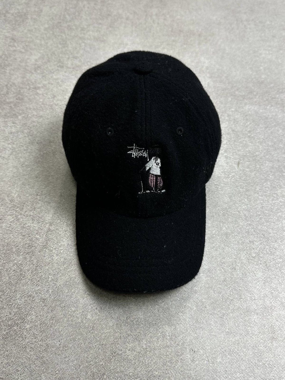 Stussy Vintage 90s Stussy Shadow Man Fleece Cap Rare Size ONE SIZE - 1 Thumbnail