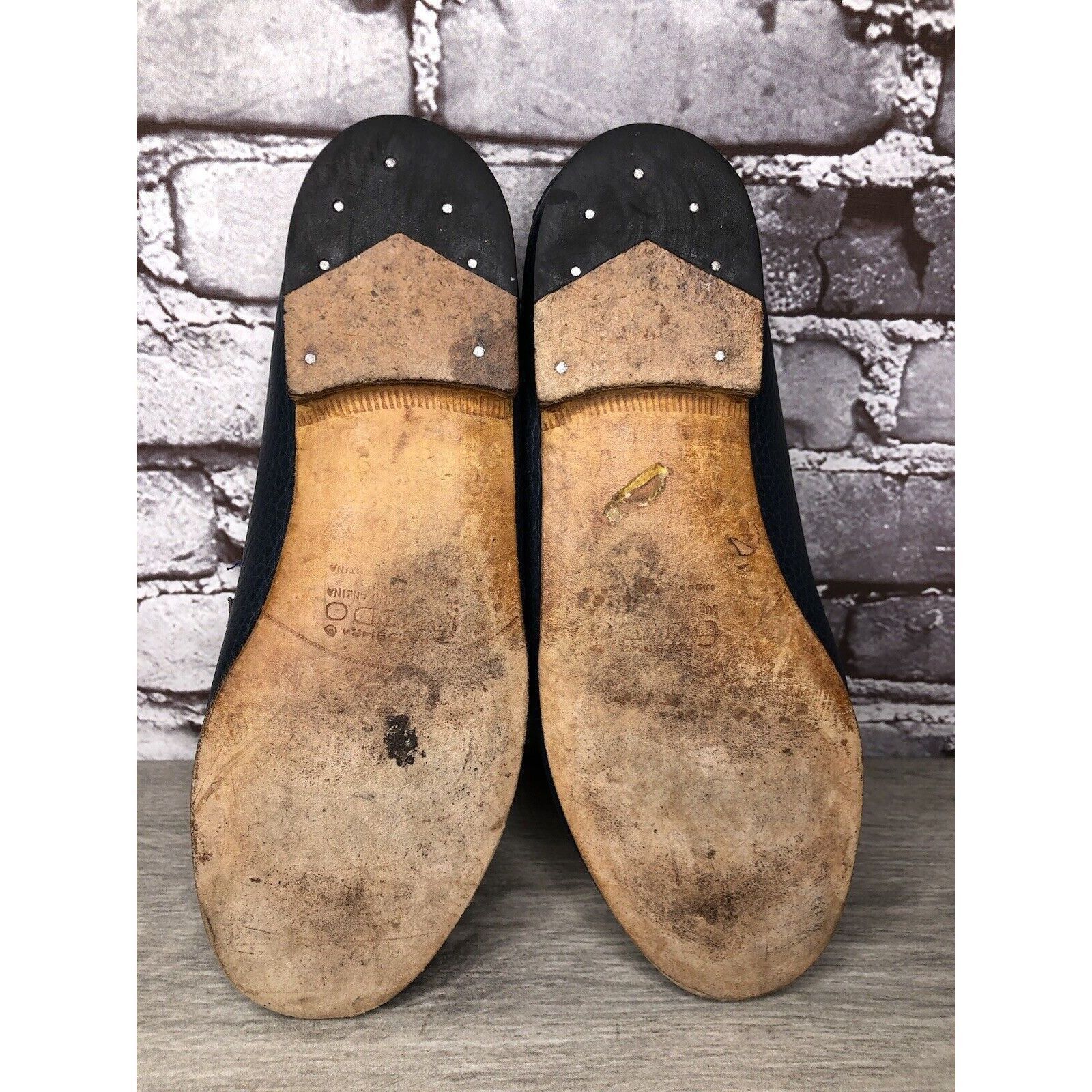 Guidi Guido Navy Blue Leather Slip On Horsebit Loafers Flats Shoes Size US 9 / IT 39 - 16 Thumbnail