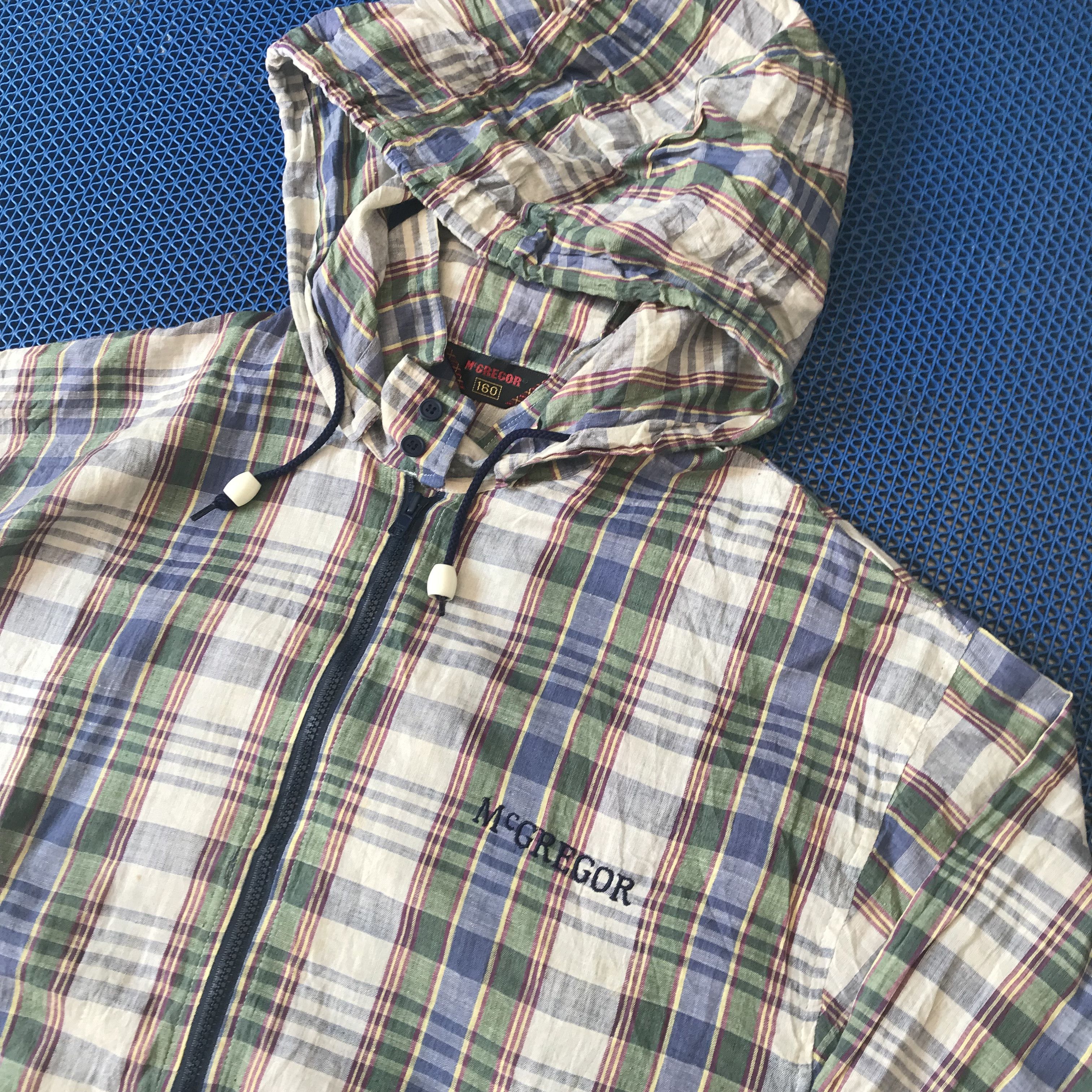 McGregor Vintage Mc Gregor Madrass ivy League Tartan hoodie Jacket Size US M / EU 48-50 / 2 - 2 Thumbnail
