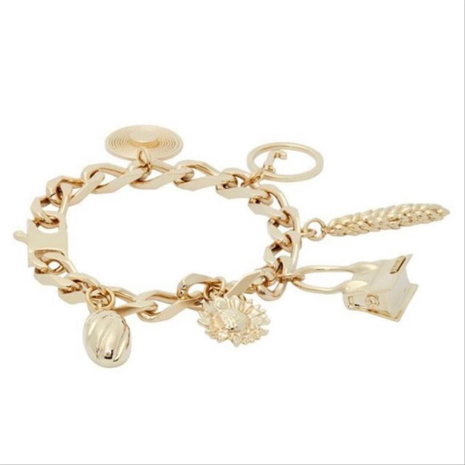 Jacquemus Le Chiquito charms gold tone chain bracelet Size ONE SIZE - 5 Thumbnail