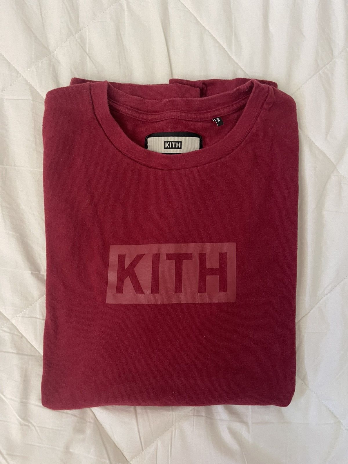 Kith Box Logo Tee ‘red/Red’, Men's