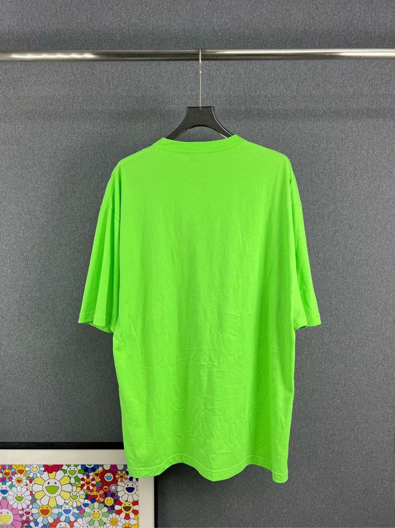 Balenciaga Balenciaga Green Seven Language Short Sleeves Size US S / EU 44-46 / 1 - 2 Thumbnail