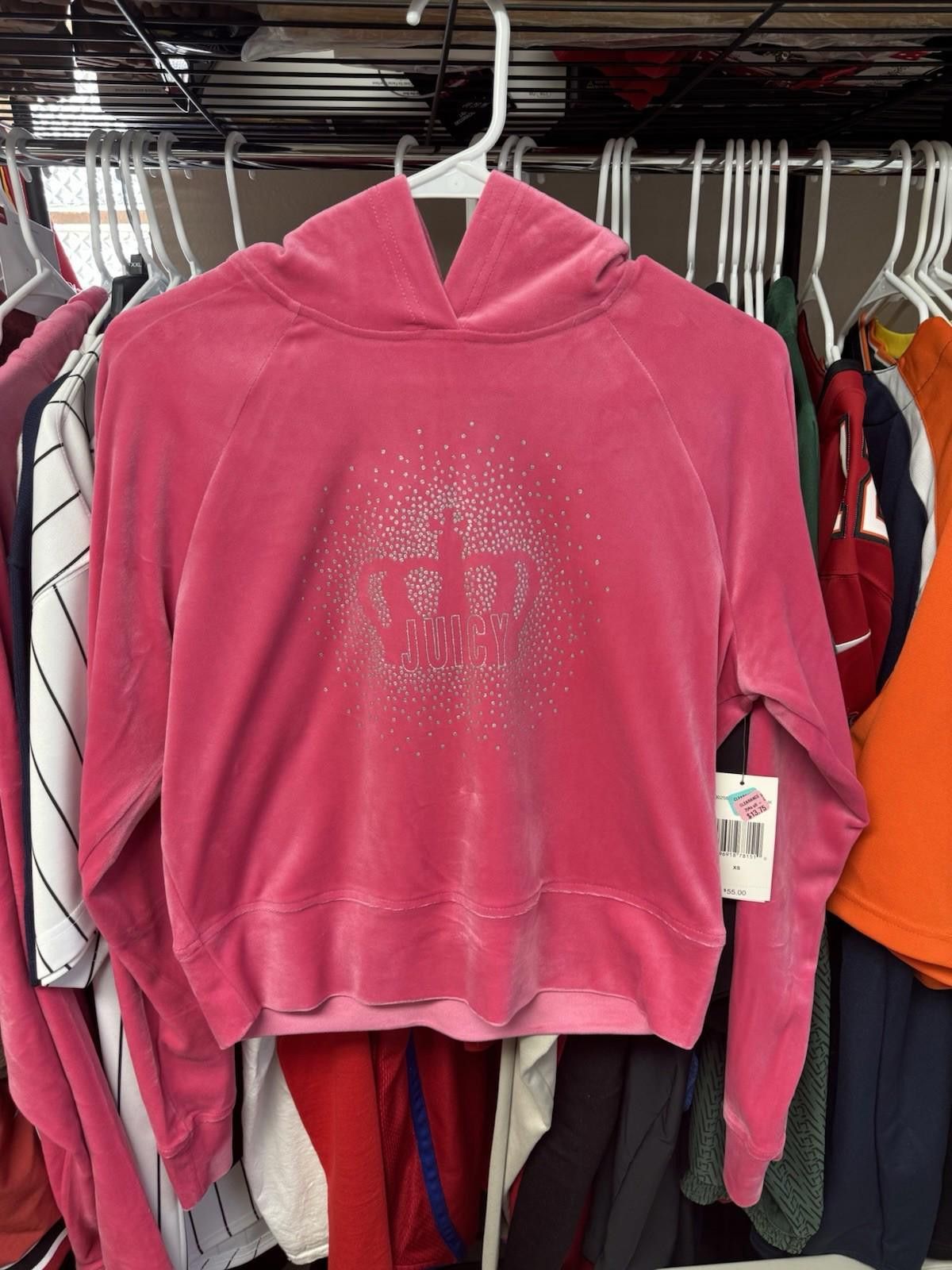 Juicy Couture Jeans Brand New Juicy Couture Velour Pullover Hoodie Size XS Size XS / US 0-2 / IT 36-38 - 1 Thumbnail