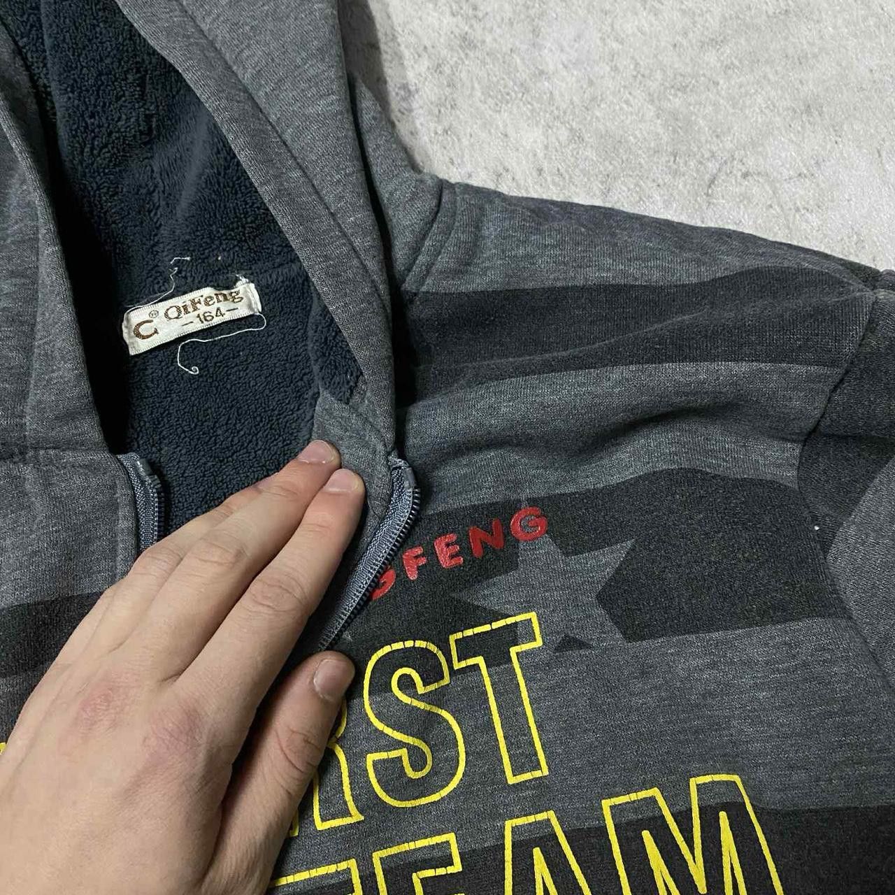 Other Grey and black First Team zip up hoodie #skater Size US S / EU 44-46 / 1 - 5 Thumbnail