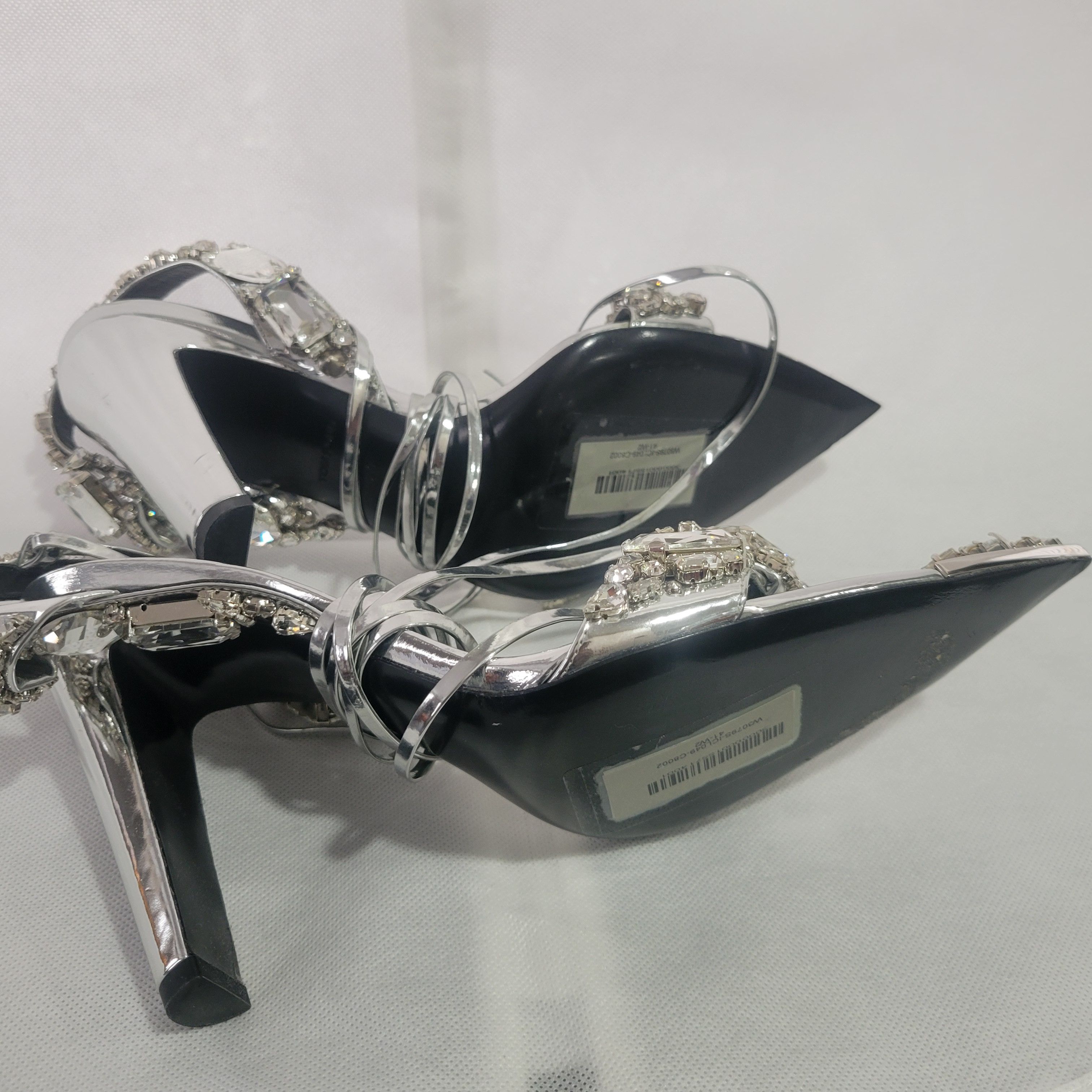 Tom Ford TOM FORD Runway Mirror Crystal Ankle Wrap Sandals Sz 41 Size US 11 / IT 41 - 7 Thumbnail