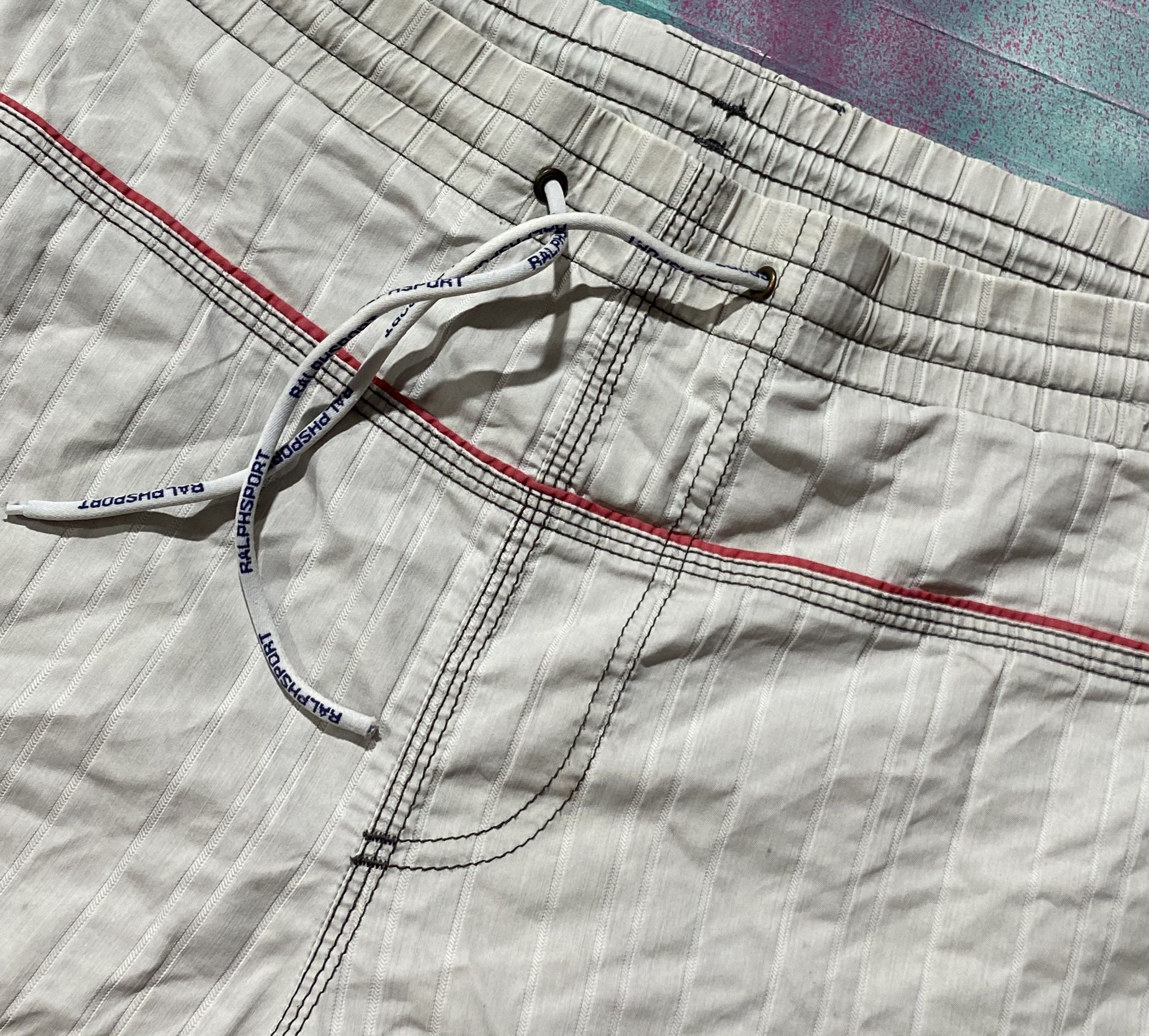 Polo Ralph Lauren Vintage Y2K Ralph Lauren Sport Shorts Distressed Logo style Size US 34 / EU 50 - 5 Thumbnail