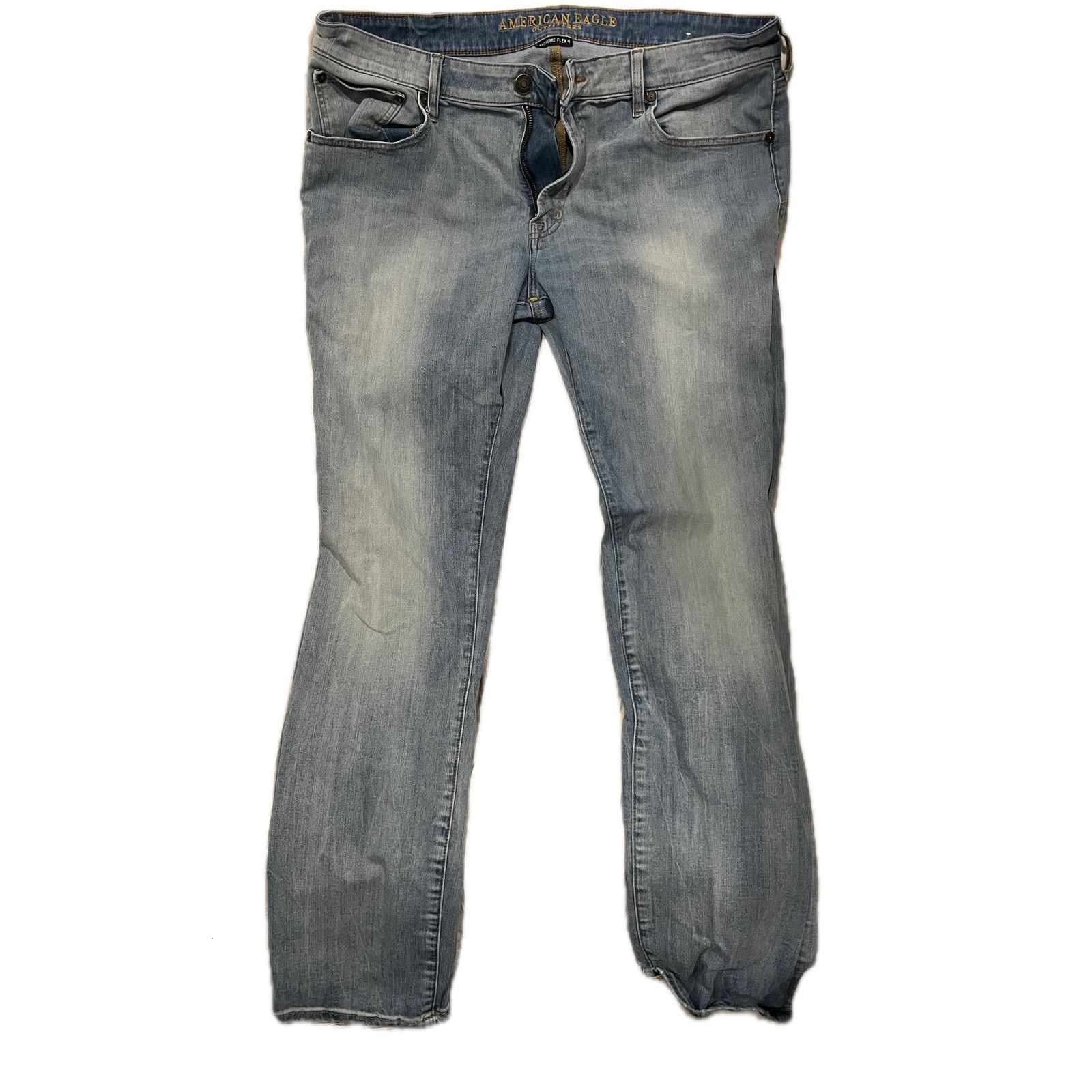 American Eagle Outfitters American Eagle Blue Slim Straight Leg Jeans Men's 38x34 Size US 38 / EU 54 - 1 Thumbnail