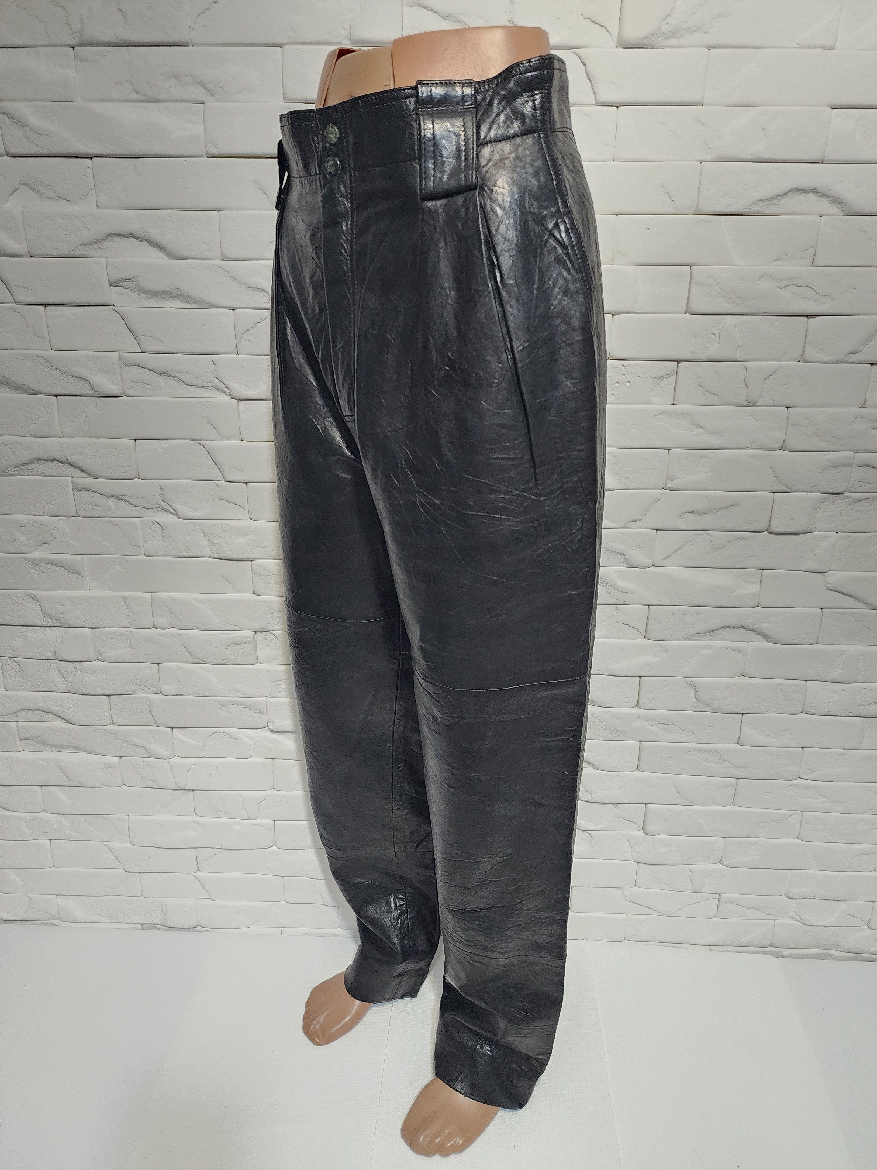 Other Black leather women's pants. Size 29" - 2 Thumbnail