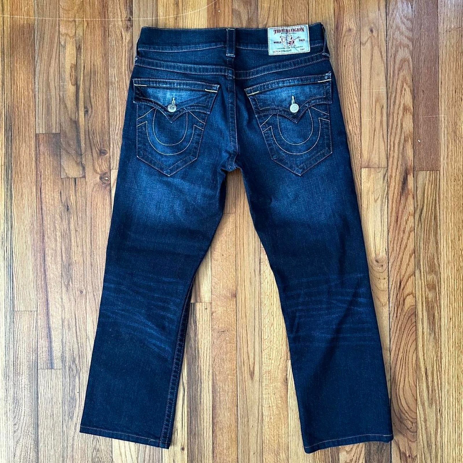 True Religion True Religion Flap Pocket Straight Relaxed Fit Jeans size 32 Size US 32 / EU 48 - 1 Thumbnail