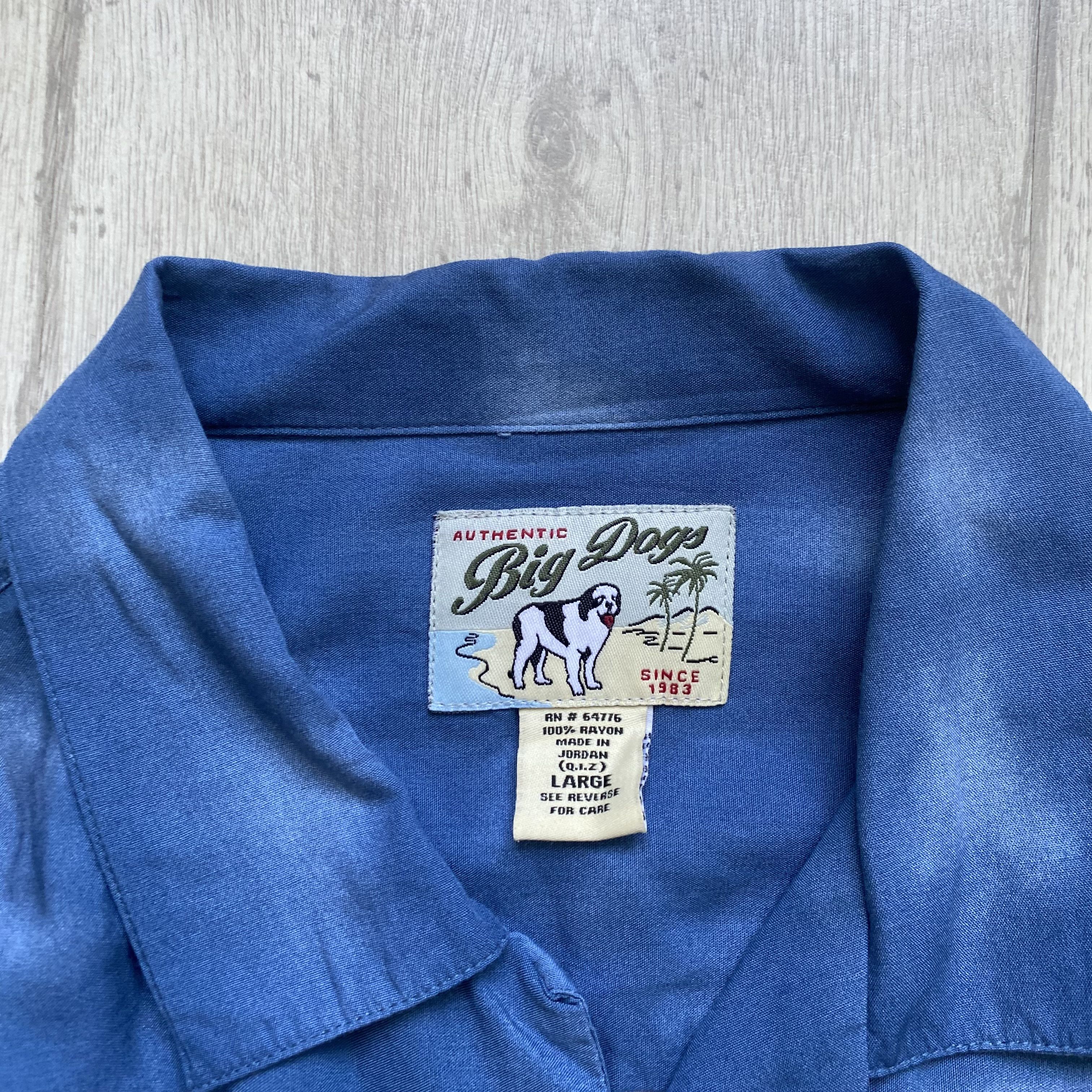 Harley Davidson 🏝️ Vintage Big Dog Biker Hawaiian Shirt Y2K Harley Davidson Size US L / EU 52-54 / 3 - 5 Thumbnail