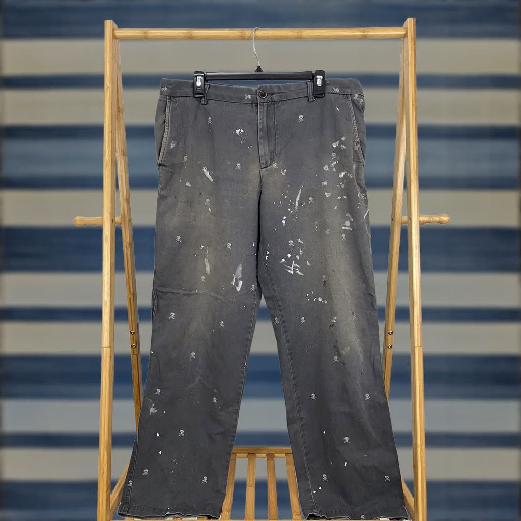 Vintage VINTAGE GH Bass & Co Pants Men 36x32 Charcoal Skate Chino Fading Distressed Crossbones Gradient Sun AOP 90s Size US 36 / EU 52 - 1 Thumbnail