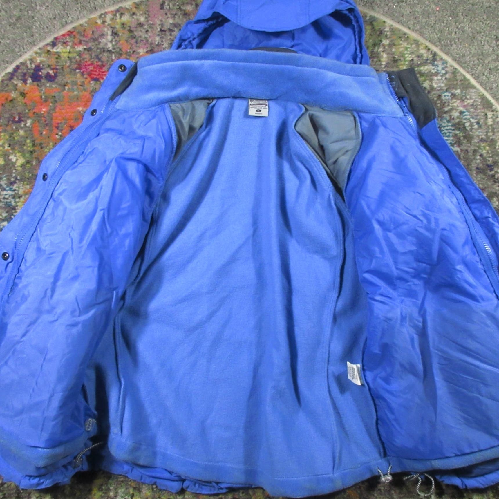 Vintage Columbia Jacket Womens XL Blue 3 in 1 Hooded Fleece Liner Ski Outdoor Coat New title Size XL / US 12-14 / IT 48-50 - 7 Thumbnail