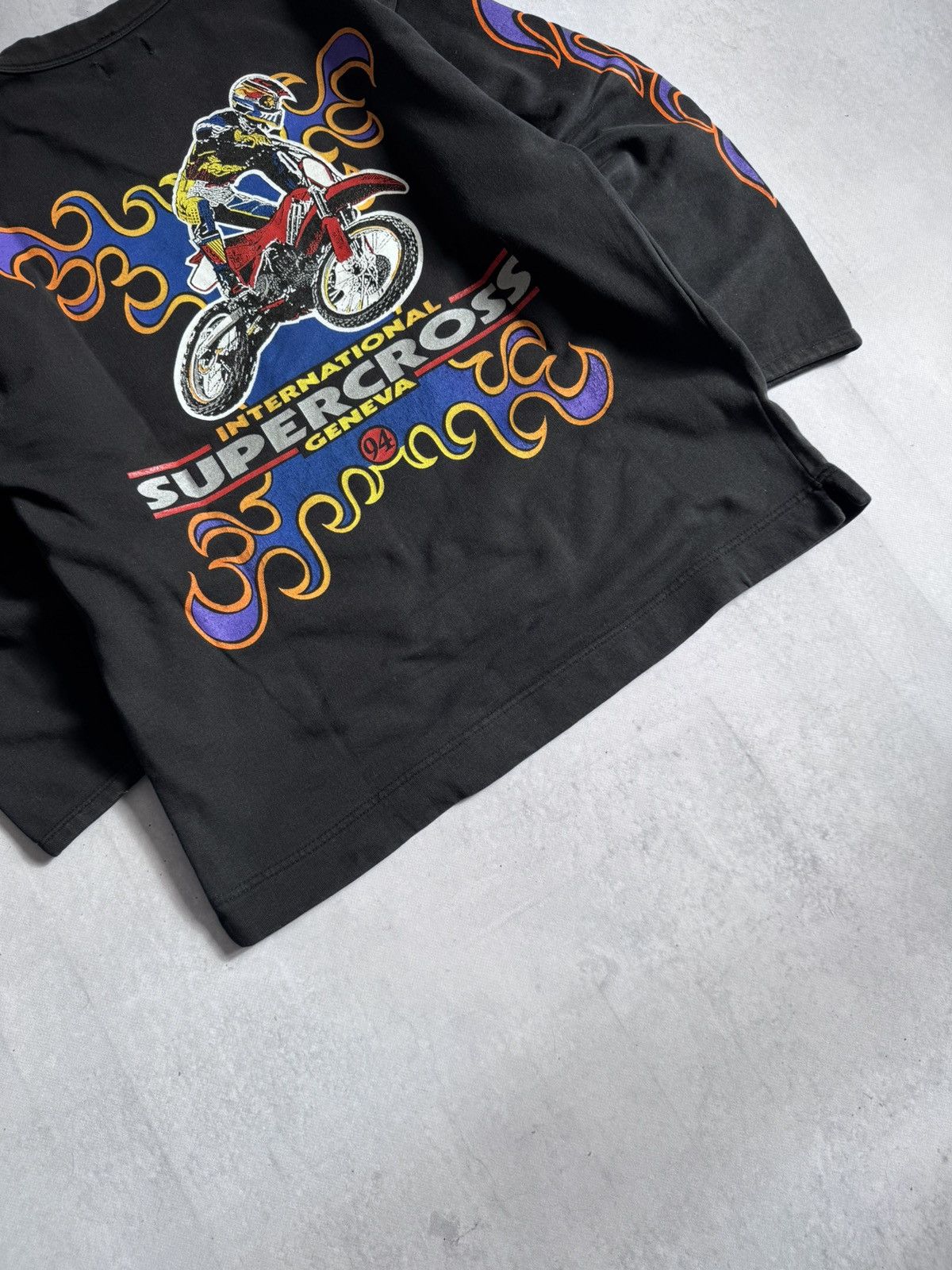Other Vintage 94’s International Supercross Geneva Moto Sweatshirt Size US M / EU 48-50 / 2 - 11 Thumbnail