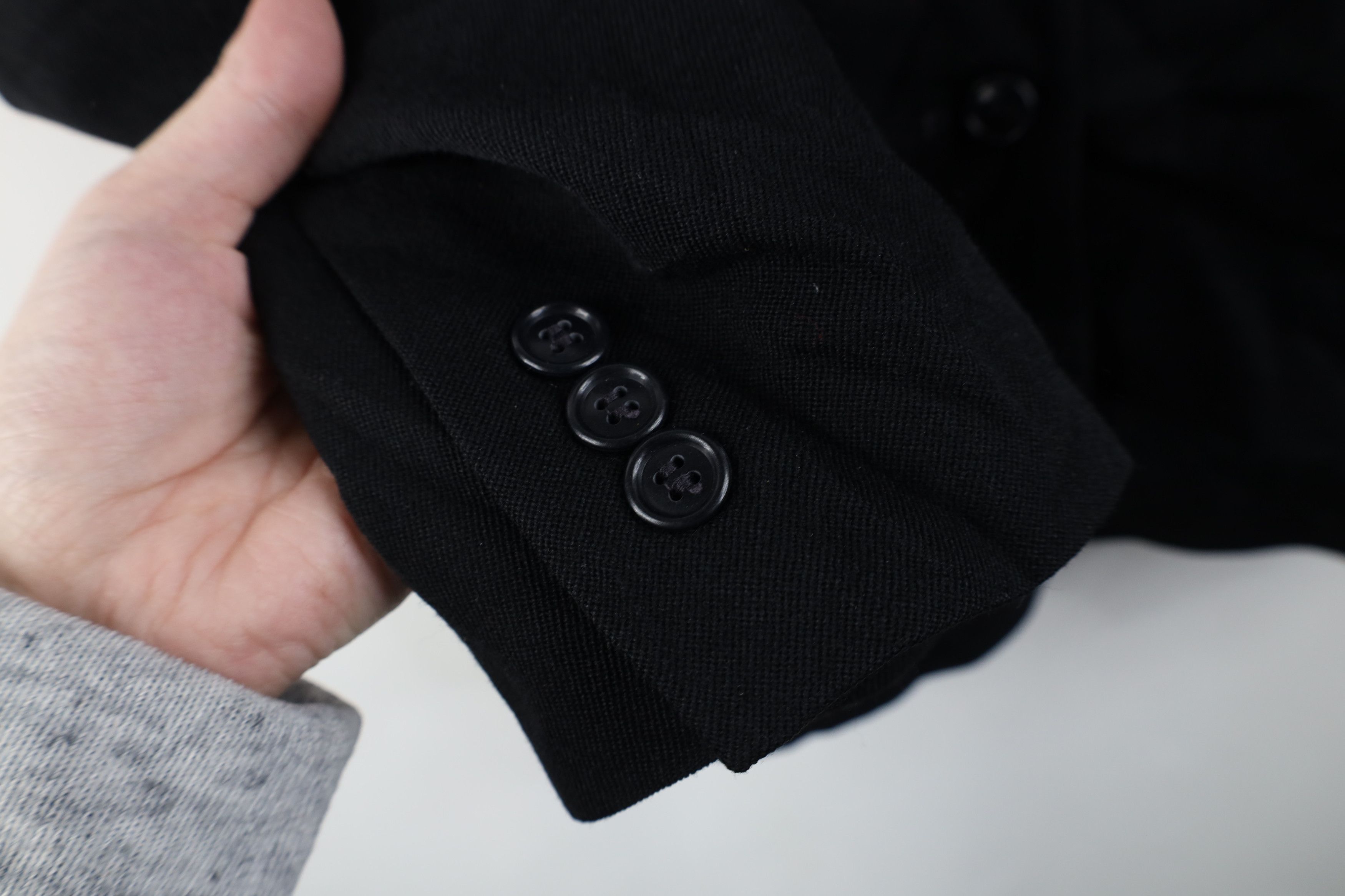 Vintage Vintage 70s Streetwear Wool Suit Coat Blazer Jacket Black Size XL / US 12-14 / IT 48-50 - 8 Thumbnail