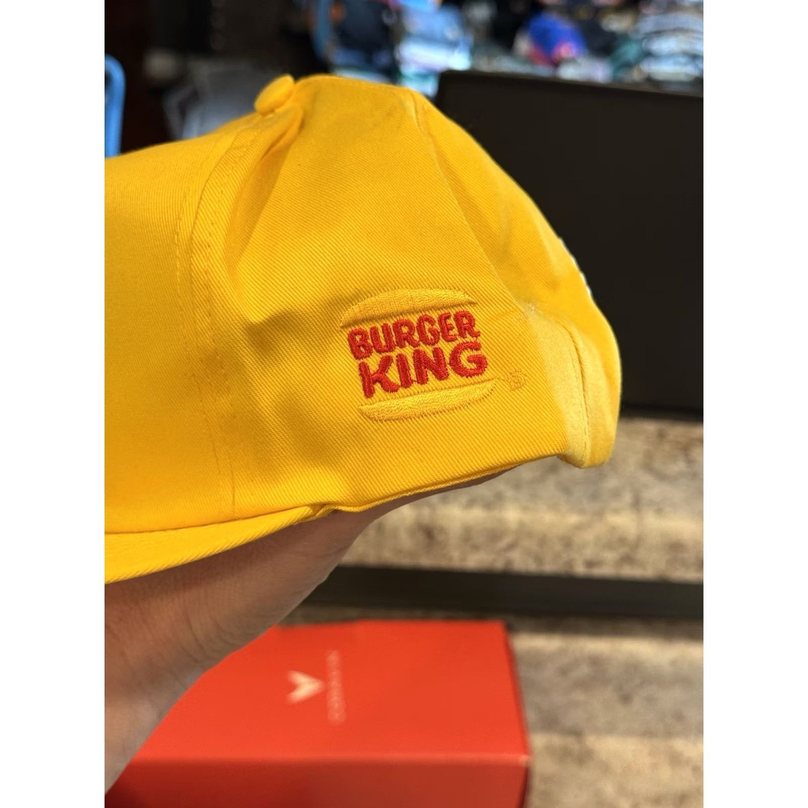 Vintage VINTAGE Burger King SnapBack Hat 90s Yellow DEADSTOCK Mens Size ONE SIZE - 4 Thumbnail