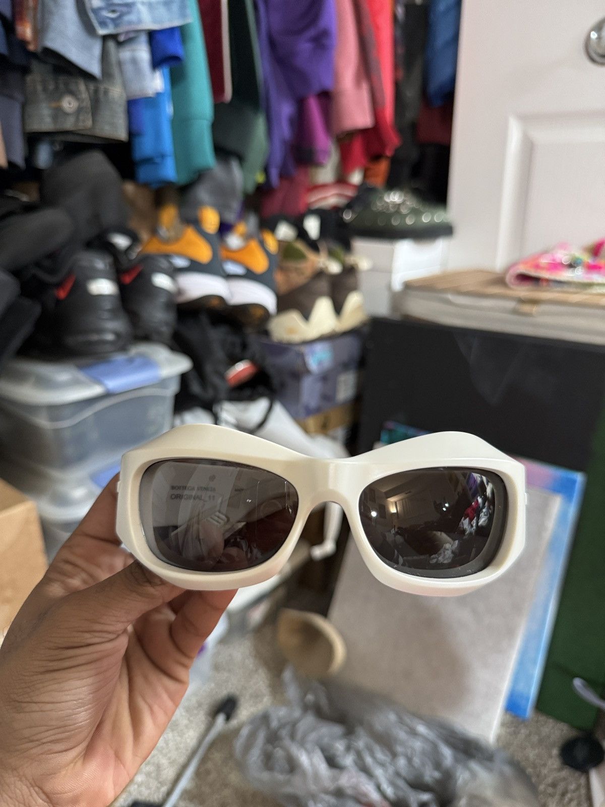 Bottega Veneta Bottega Cyclone Sunglasses Size ONE SIZE - 1 Thumbnail