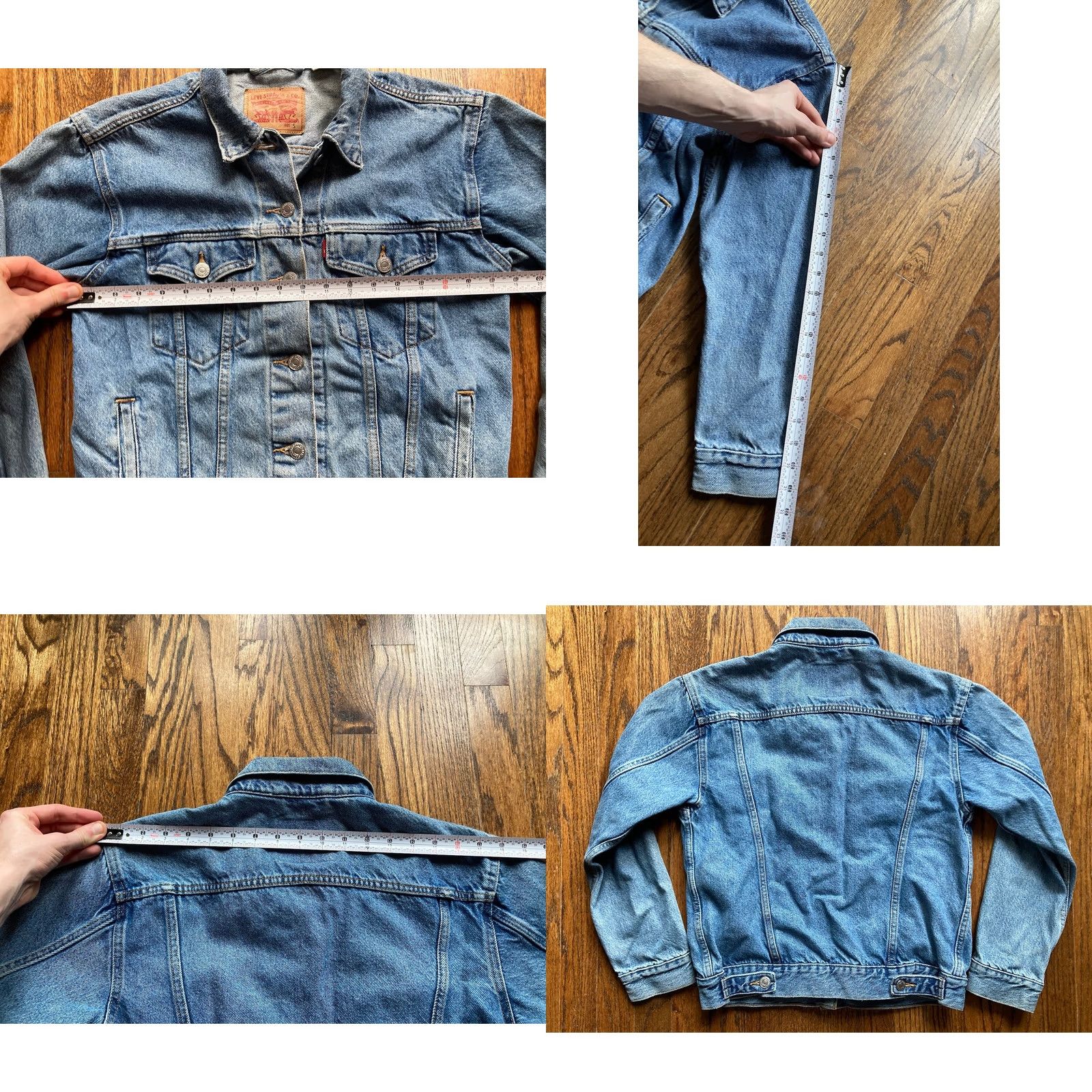 Levi's VINTAGE Levis Denim Trucker Jacket Womens Size Small Blue Medium Wash Size S / US 4 / IT 40 - 8 Thumbnail