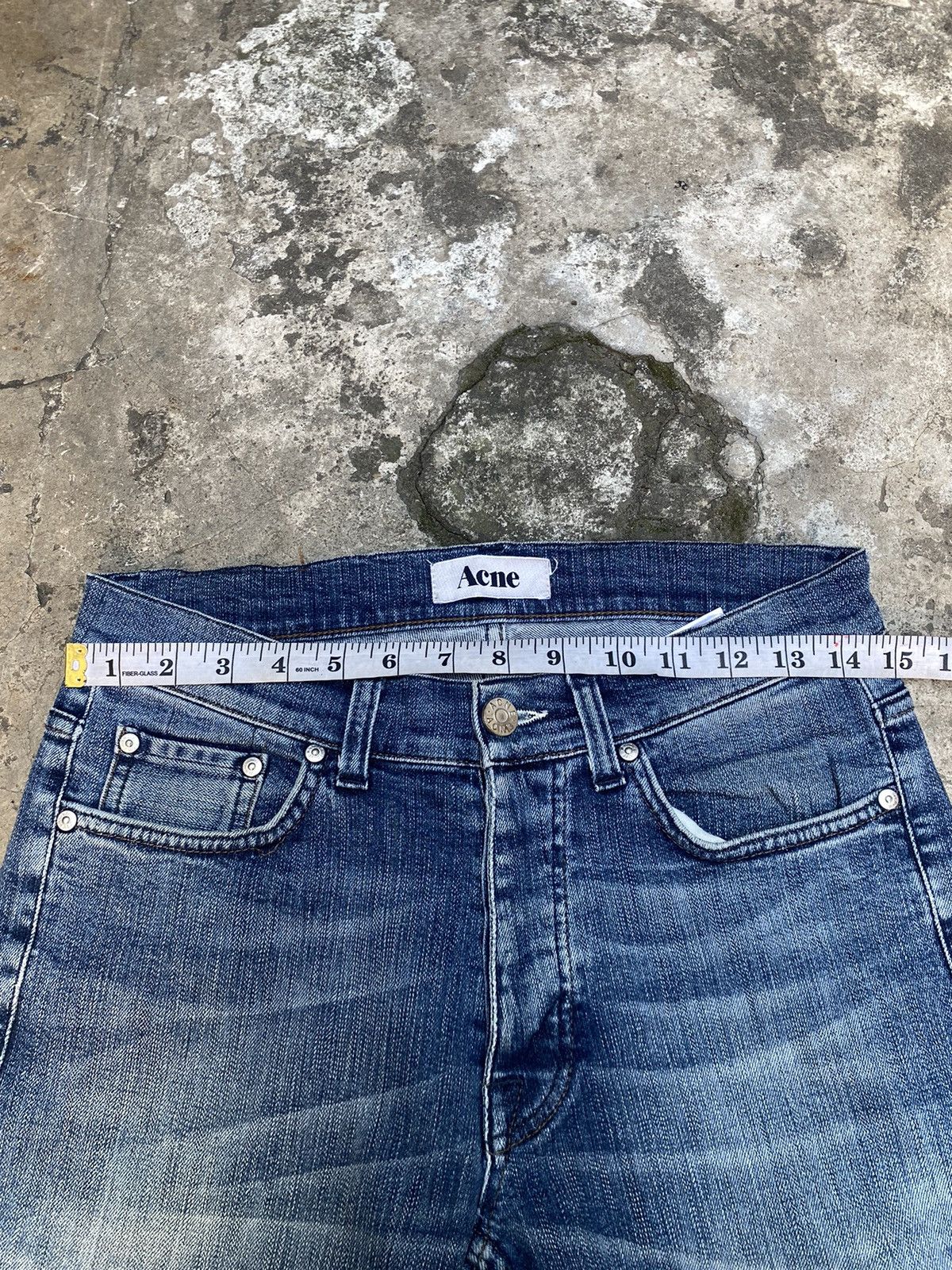 Acne Studios Acne Studios Blue Wash Slim Jeans - Roc The Boat Size US 29 - 10 Thumbnail