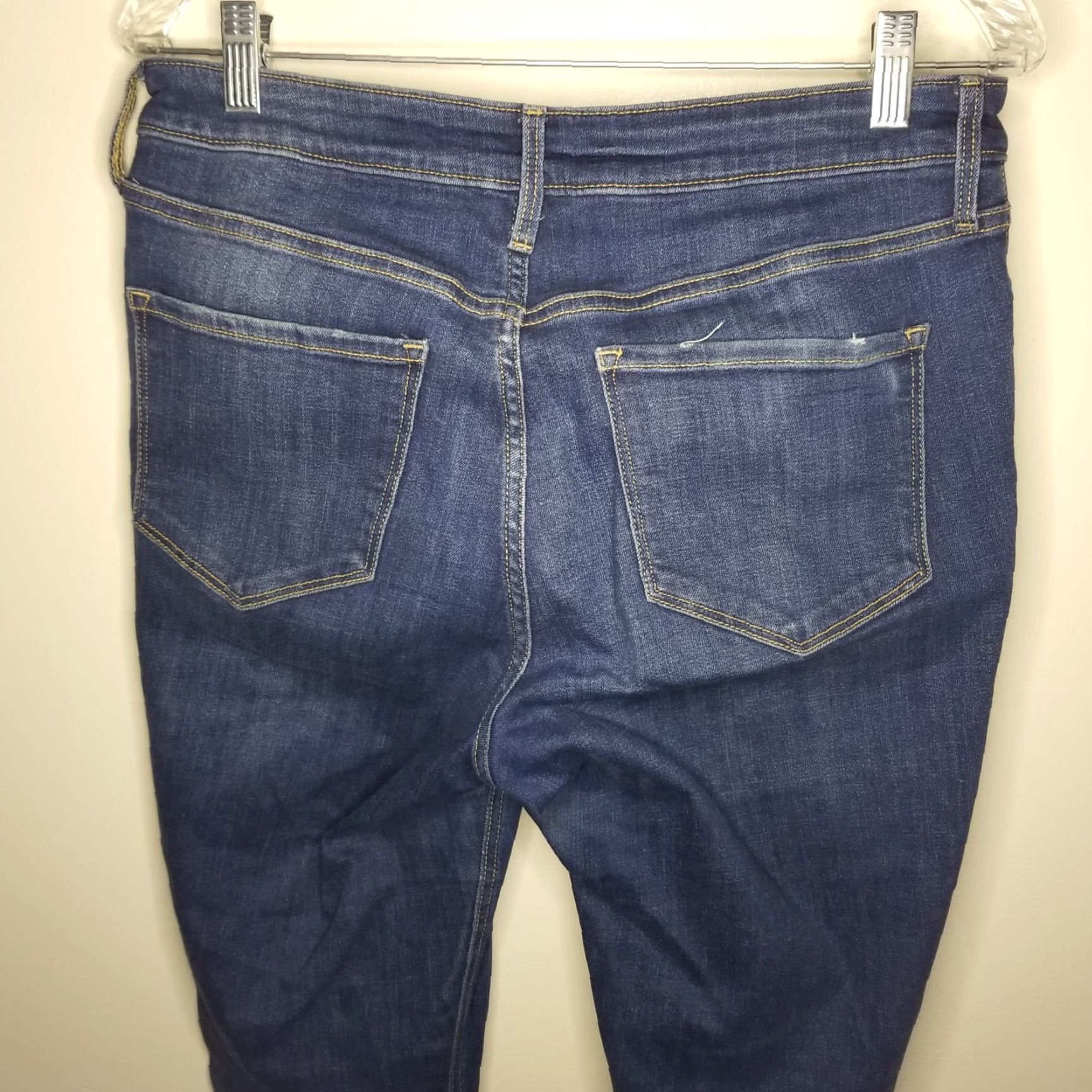 Old Navy Old Navy Rockstar Womens Distressed High Rise Super Skinny Blue Jeans Size 10 Size 32" / US 10 / IT 46 - 5 Thumbnail