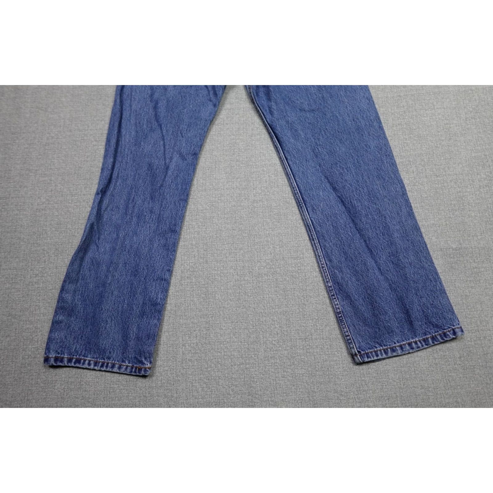 Levi's Levi's 505 Jeans Mens 36x30 Blue Regular Fit Dark Wash Rancher Western Cowboy Jeans Size US 36 / EU 52 - 6 Thumbnail