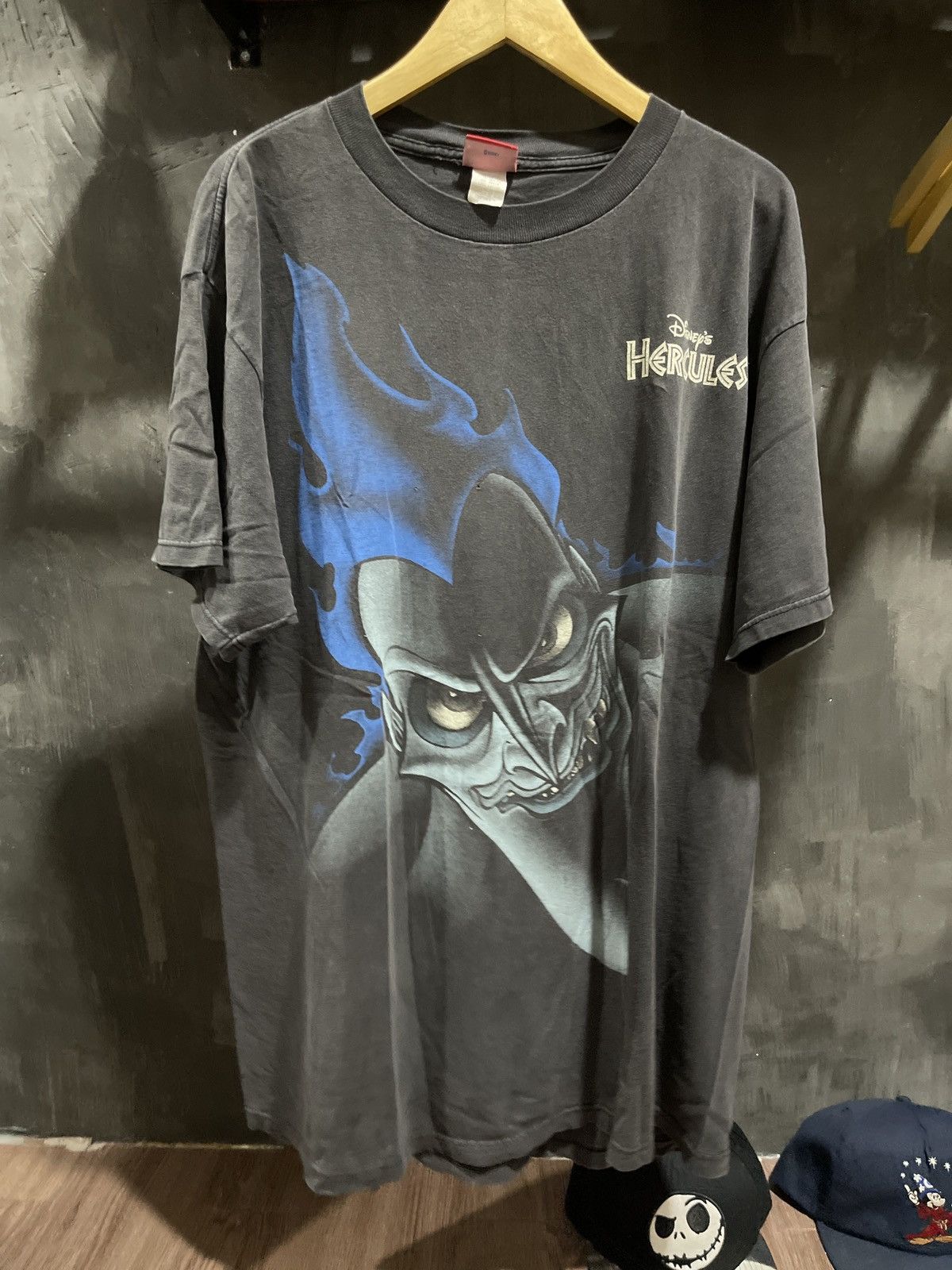 Image of Disney Vintage Hercules T Shirt in Black, Men's (Size XL)