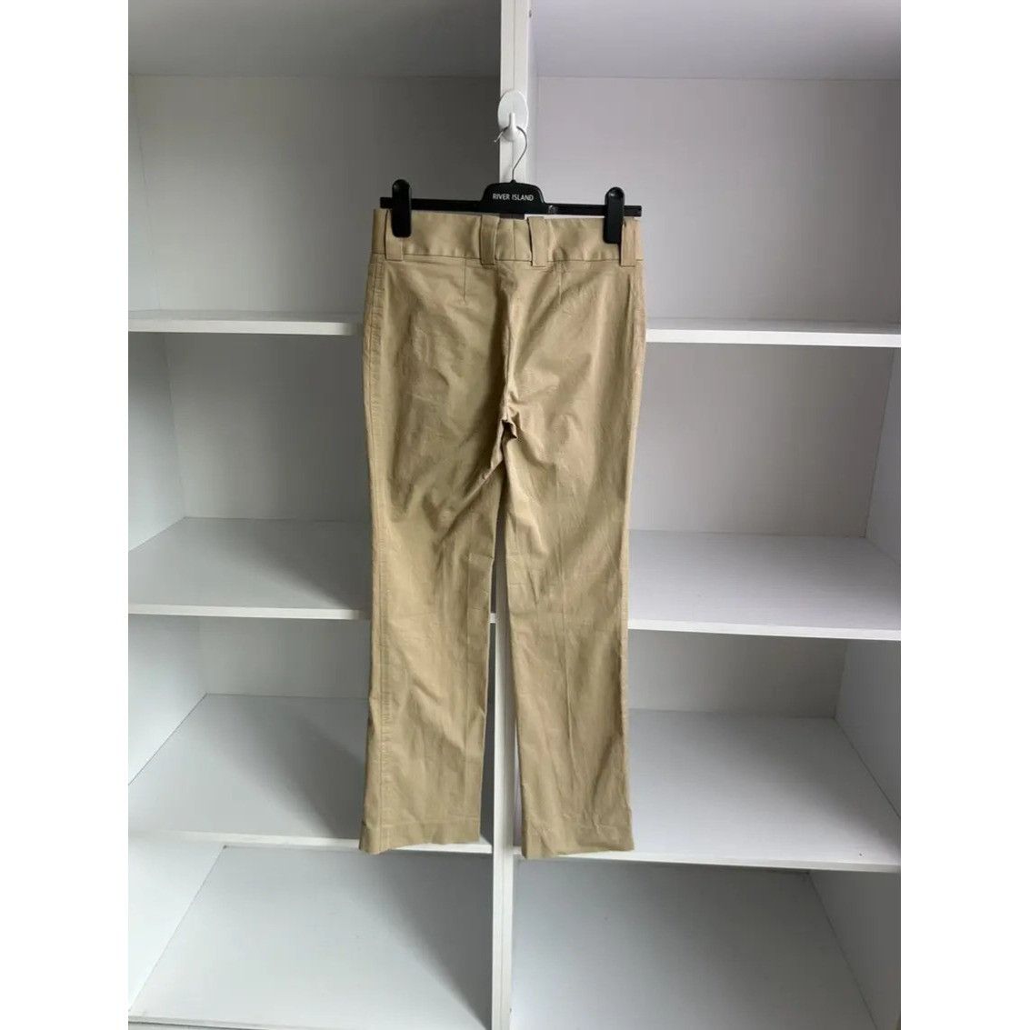 Dolce & Gabbana VTG Dolce&Gabbana Women's Beige Flared Straight Pants Size 28" / US 6 / IT 42 - 7 Thumbnail