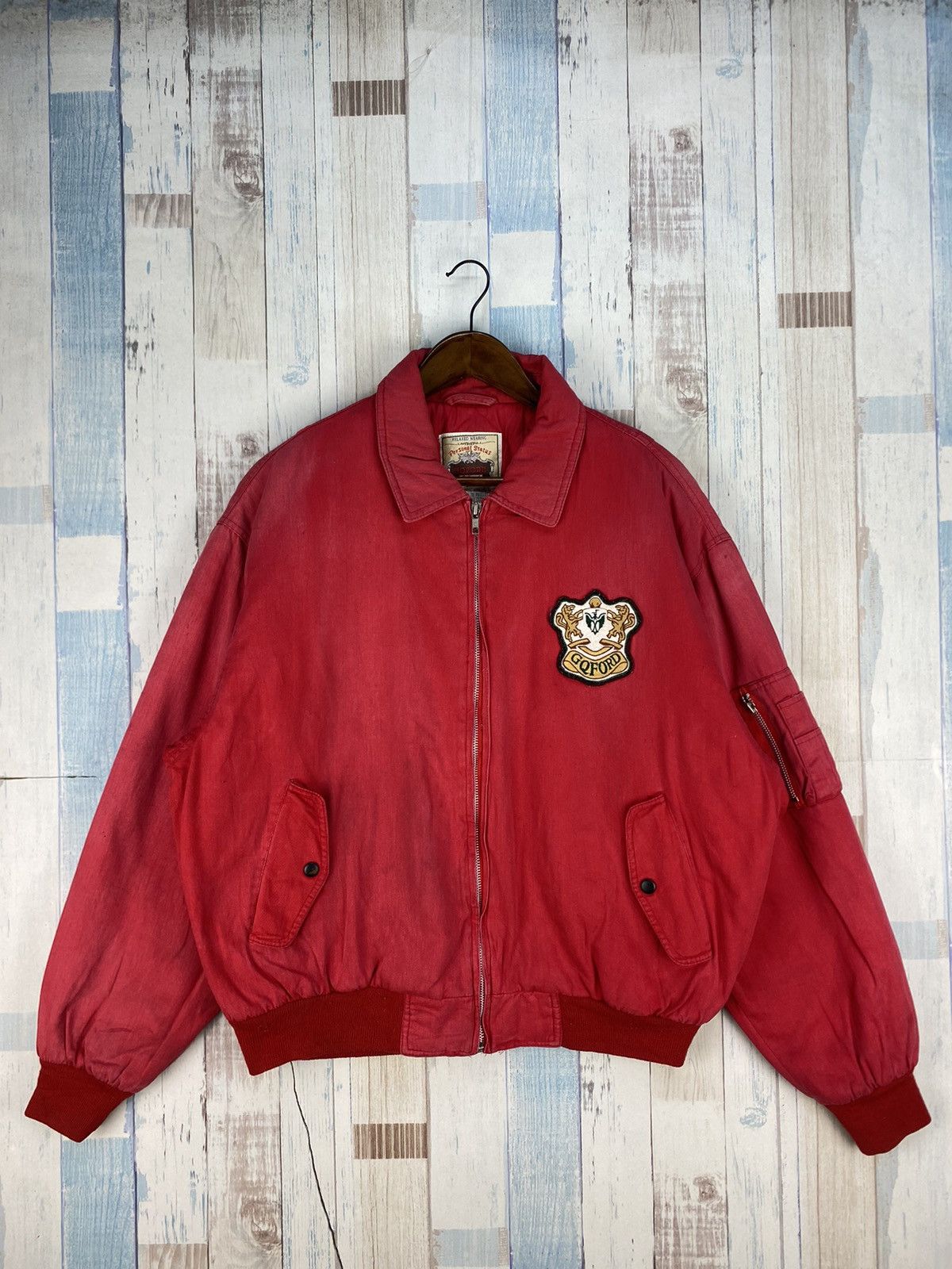 Vintage Vintage GQ Ford Sun Faded Bomber Jacket Size US XXL / EU 58 / 5 - 2 Thumbnail
