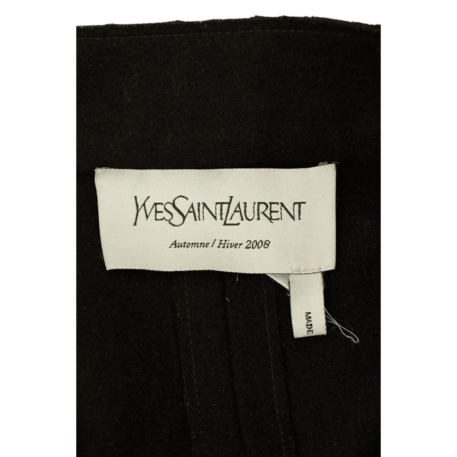 Yves Saint Laurent F/W 2008 Wool Coat Size XS / US 0-2 / IT 36-38 - 4 Thumbnail