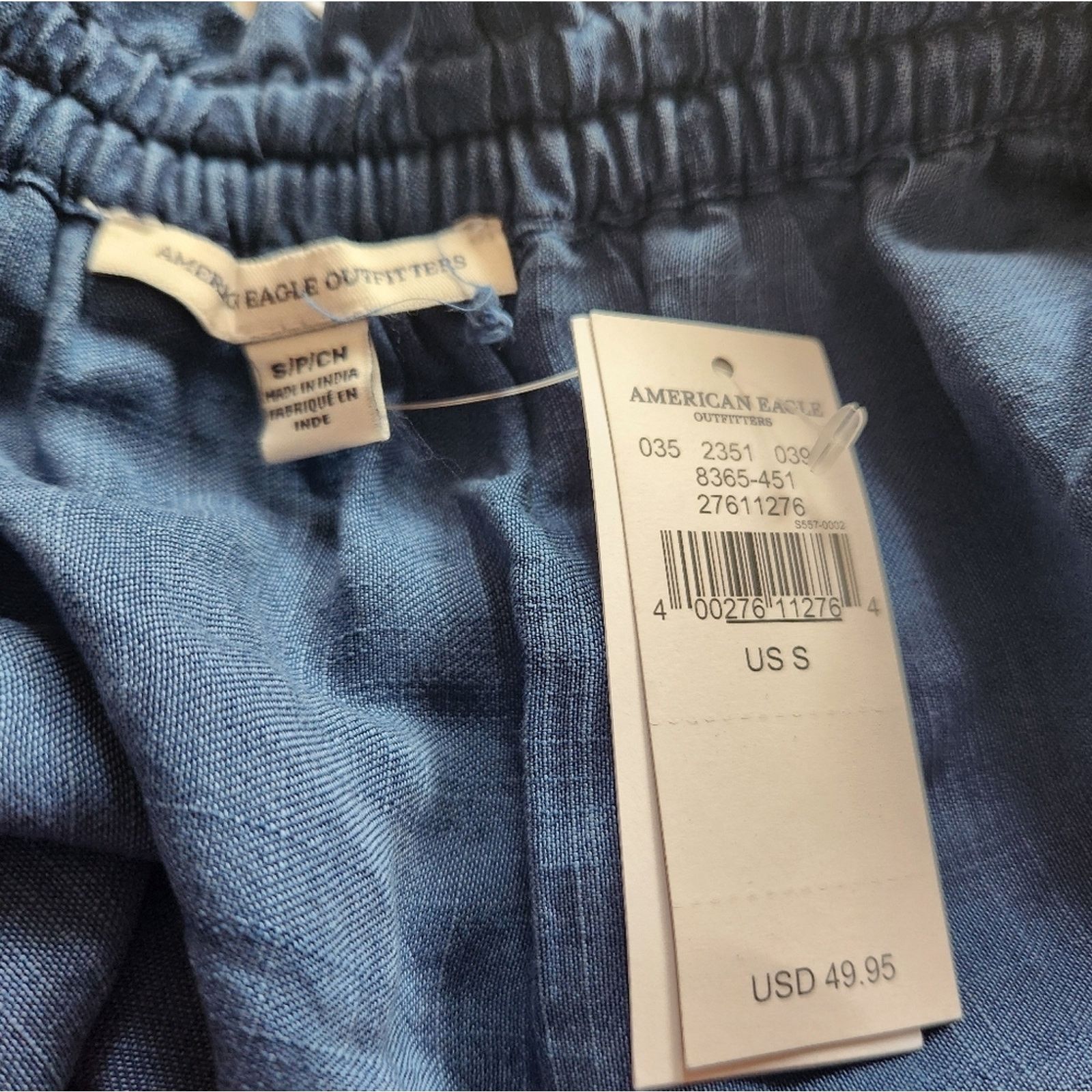 American Eagle Outfitters NWT American Eagle Off Shoulder Chambray Romantic Top Small Size S / US 4 / IT 40 - 9 Thumbnail