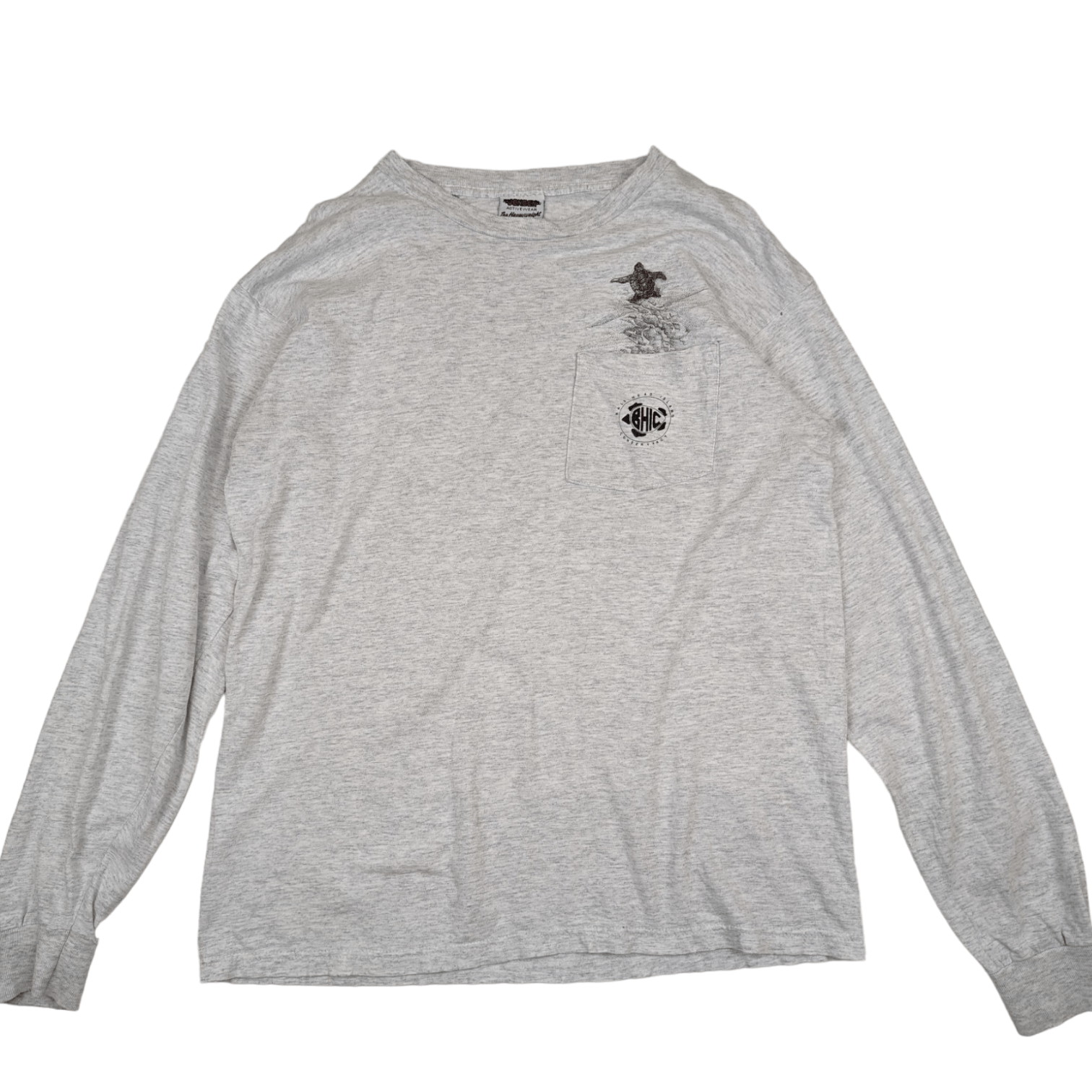 Vintage 2000's JENSEN Snapdragon Turtle Tortoise Long Sleeve T-Shirt Size US L / EU 52-54 / 3 - 2 Thumbnail