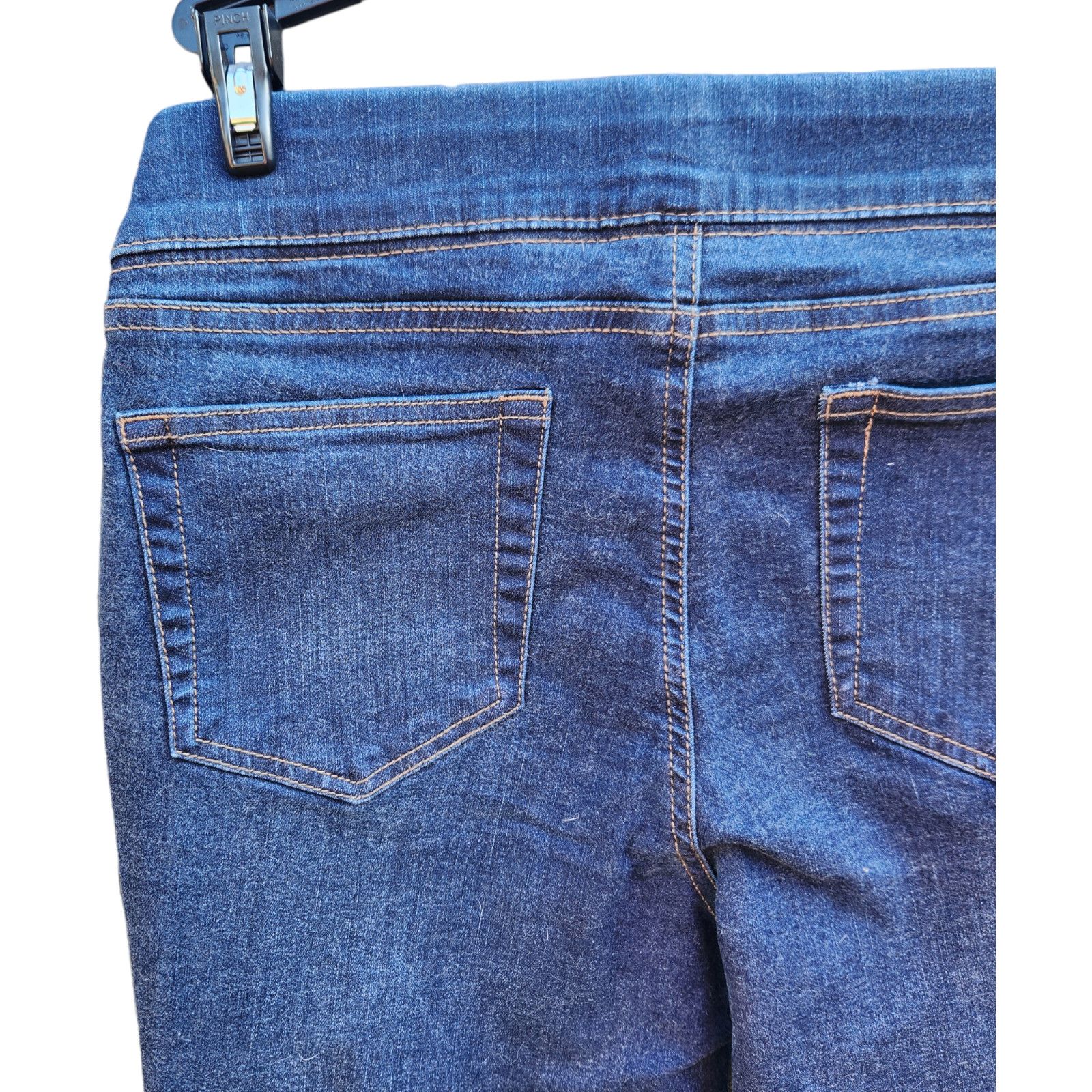 Denim & Co. Denim & Co. Cozy Touch Denim Roll-On Jeggings Indigo Size 6 Size 28" / US 6 / IT 42 - 9 Thumbnail