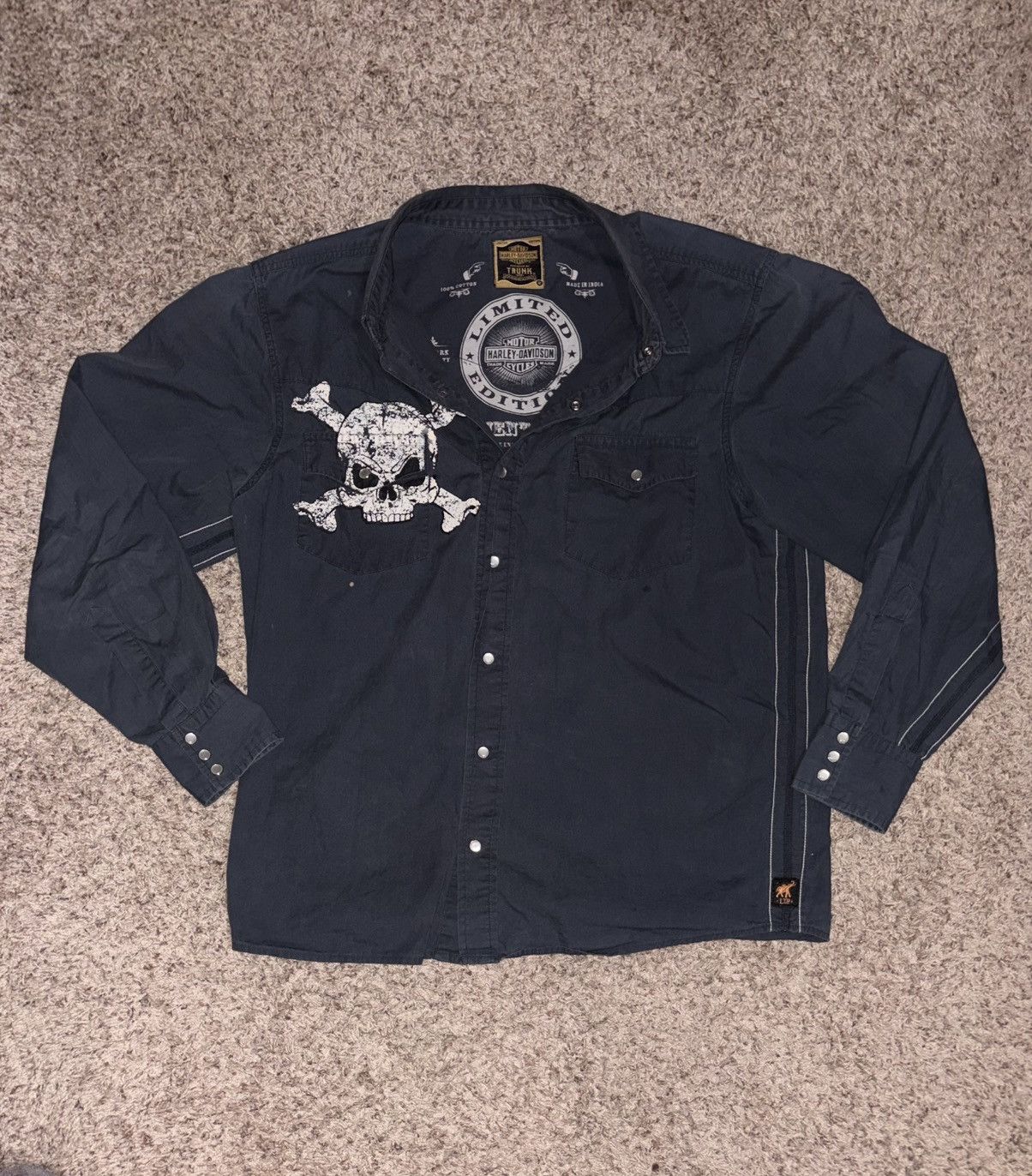 Harley Davidson Harley Davidson pearl snap 1 of 1 Size US M / EU 48-50 / 2 - 2 Thumbnail