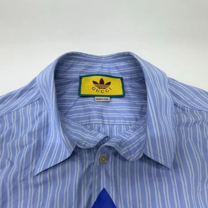 Gucci Gucci Gucci x Adidas Striped Logo Long Sleeve Shirt -2506 Size US XL / EU 56 / 4 - 6 Thumbnail