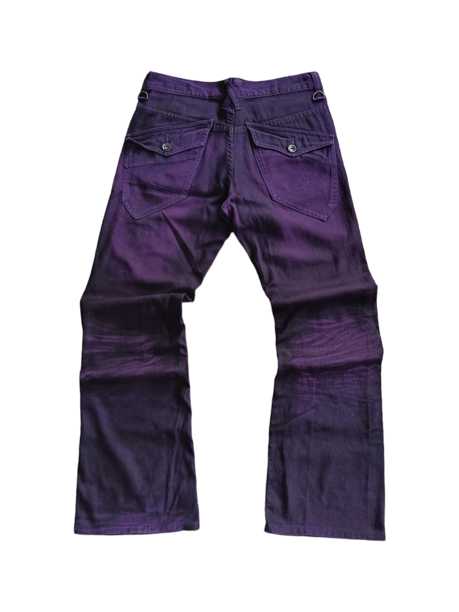 image of 20471120 x Semantic Design 1990's Semantic Design Purple Blood Distressed Jeans in Purple/Black (Si