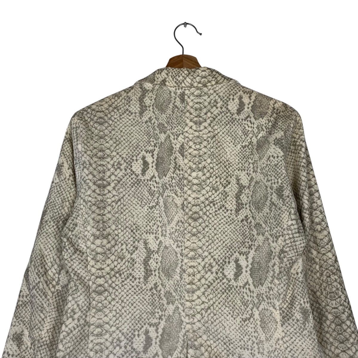 Japanese Brand Schlussel Snakeskin Art Design Cotton Blazer Jacket Size US M / EU 48-50 / 2 - 8 Thumbnail