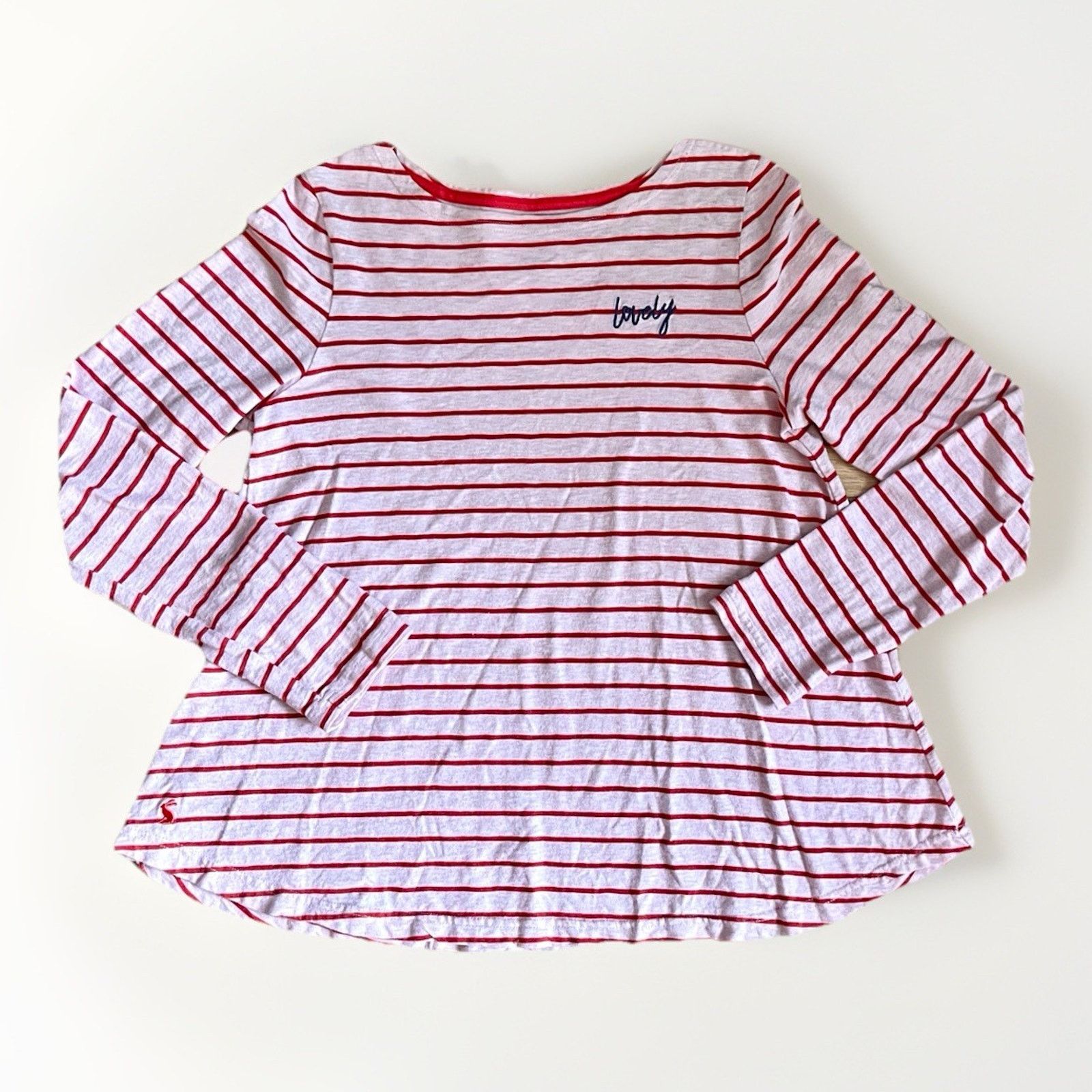 Other Joules womens size 4 Lovely striped long sleeve red pink top Size S / US 4 / IT 40 - 1 Thumbnail