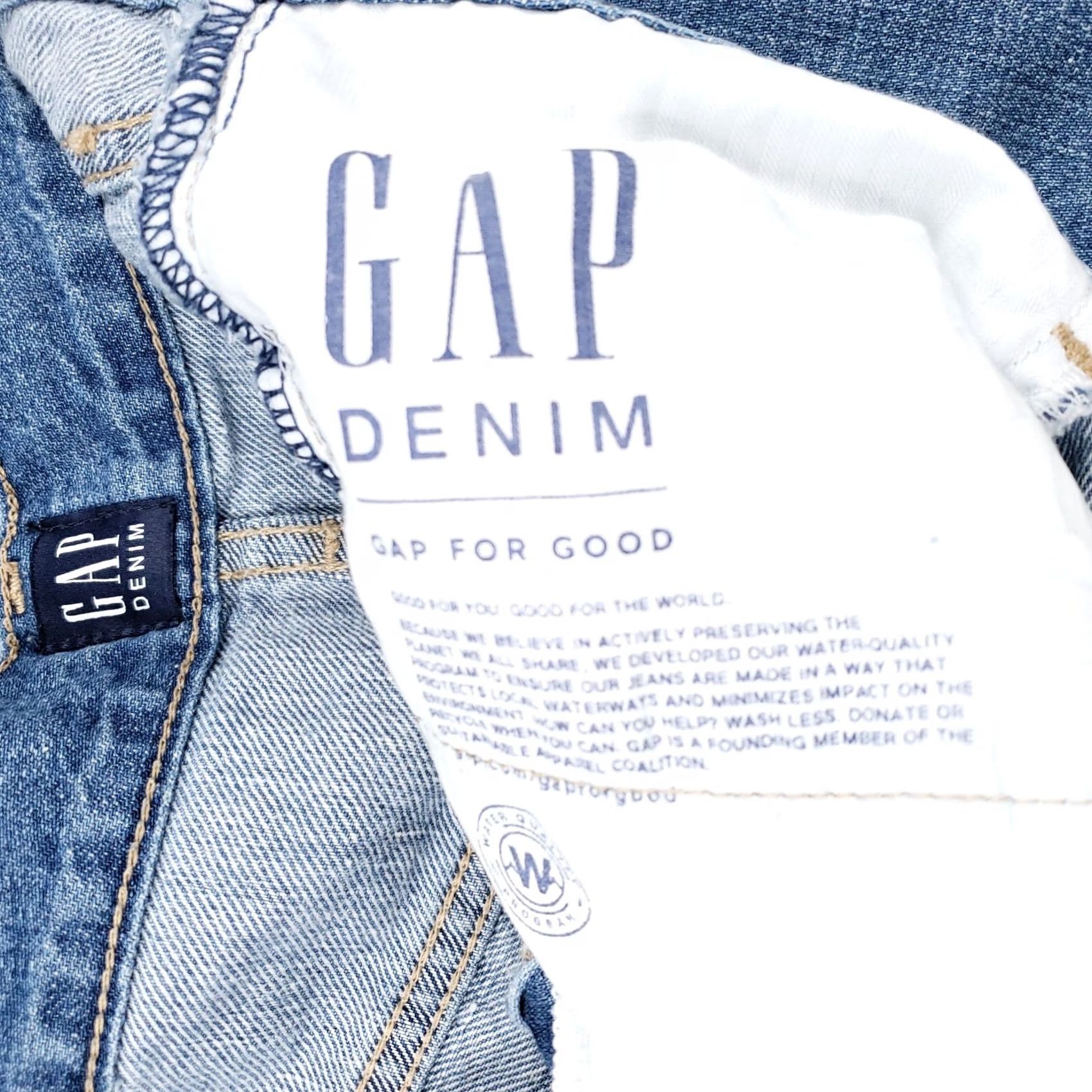 Gap Gap Bermuda Shorts Womens 29 Blue High Rise 5-Pocket Denim Stone Wash Casual Size 29" - 5 Thumbnail