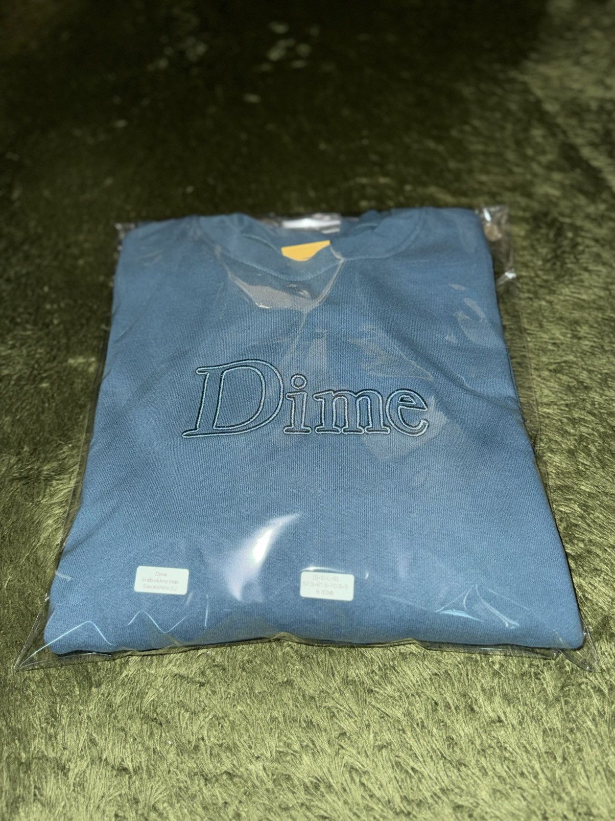 Dime [L] Dime Outline Embroidered Logo Sweatshirt Teal Size US L / EU 52-54 / 3 - 12 Thumbnail