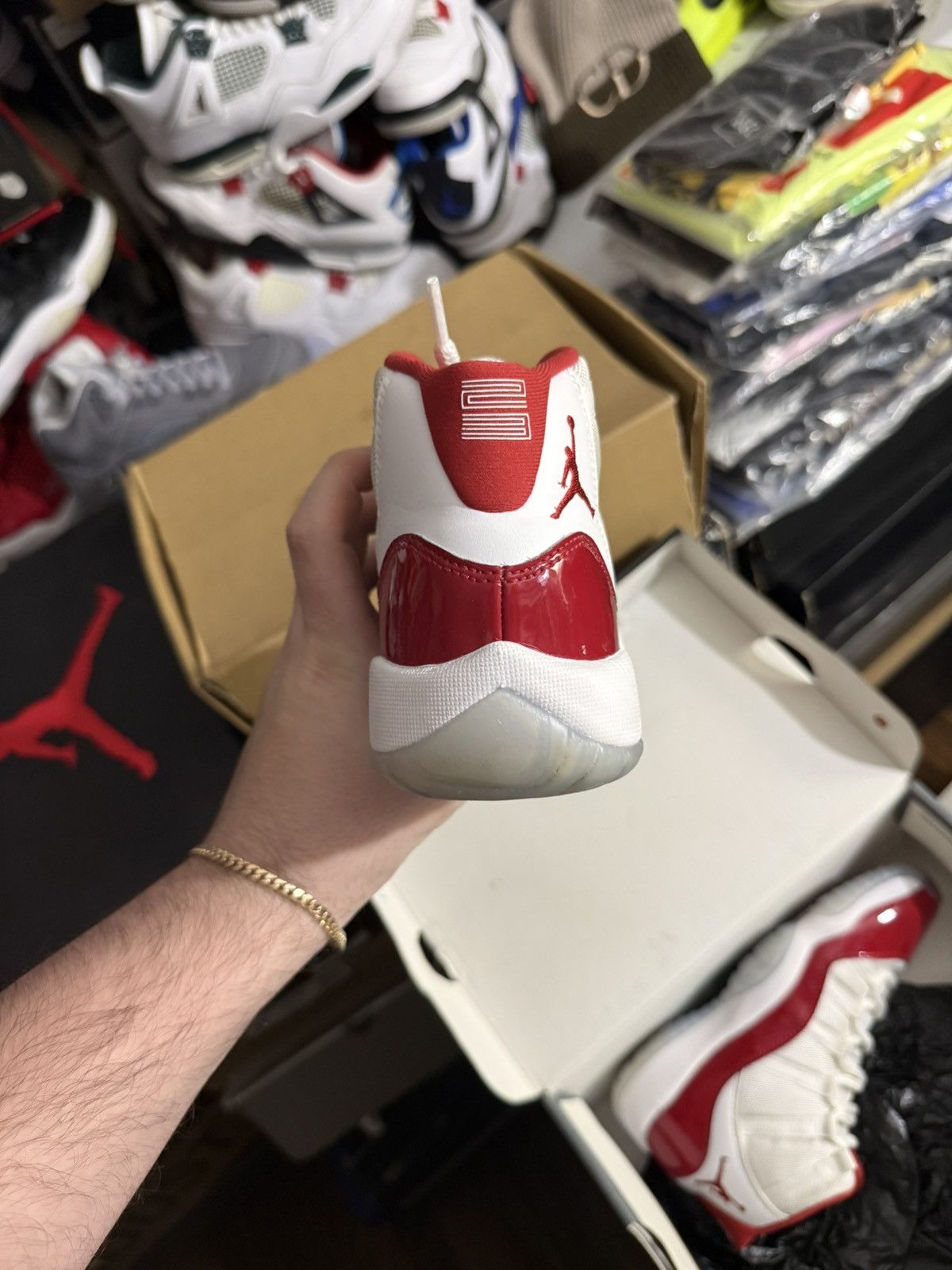Jordan Brand Jordan retro 11 cherry sz 6.5y Size US 6.5 / EU 39-40 - 4 Thumbnail
