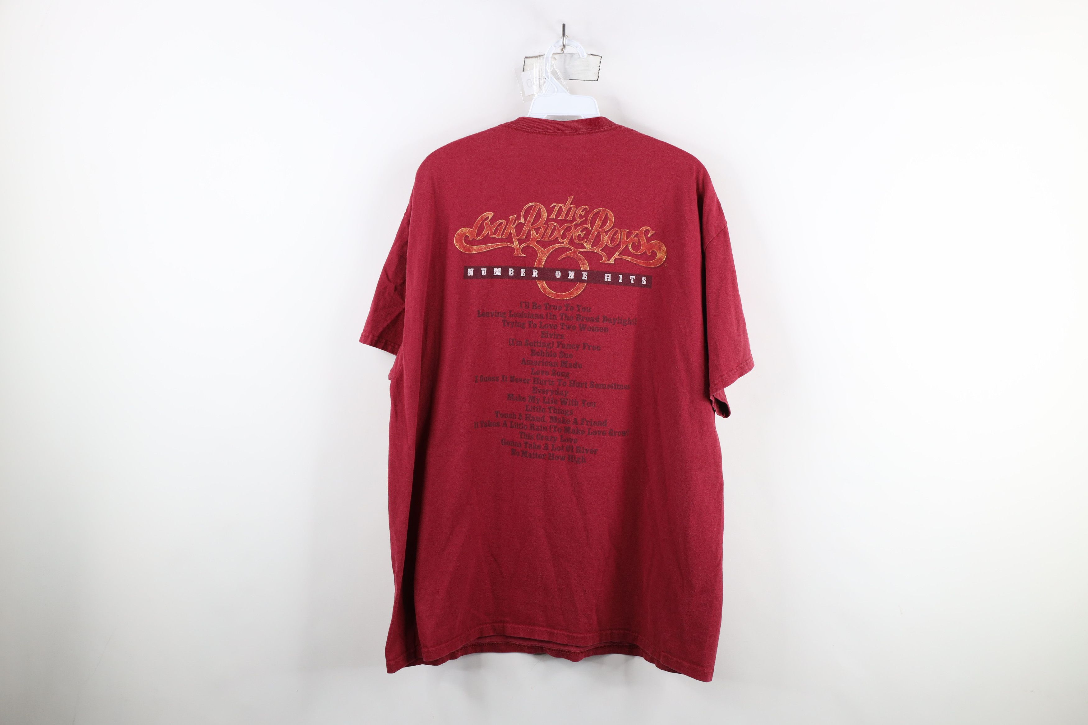 Vintage Vintage Y2K One Hits The Oak Ridge Boys Band T-Shirt Red Size US XL / EU 56 / 4 - 11 Thumbnail