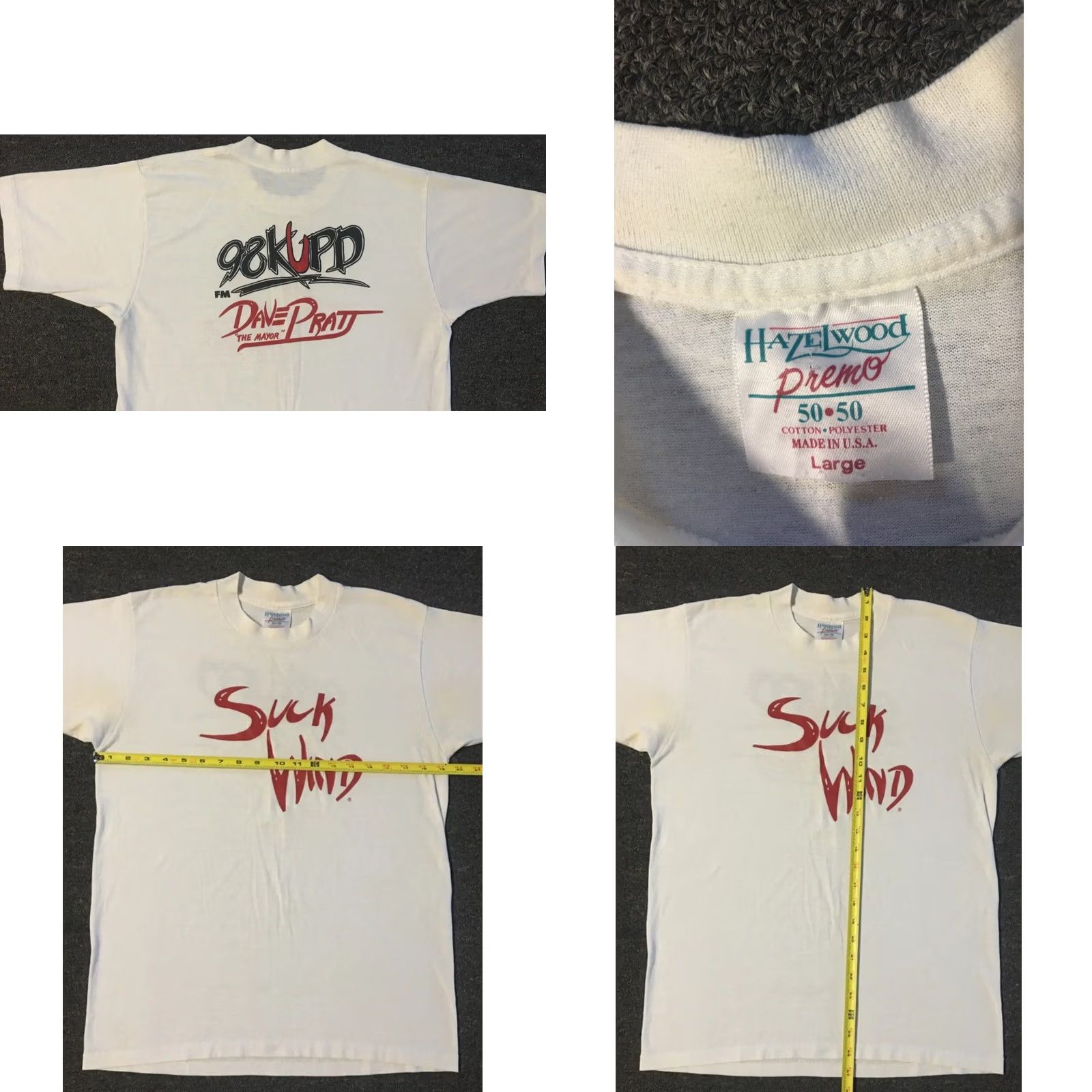 Vintage VINTAGE Suck Wind 98KUPD Arizona Rock Radio Shirt S White Small Mens Graphic Tee 80s 90s Grunge Crude Humor Band ConcertUSA Size US S / EU 44-46 / 1 - 9 Thumbnail