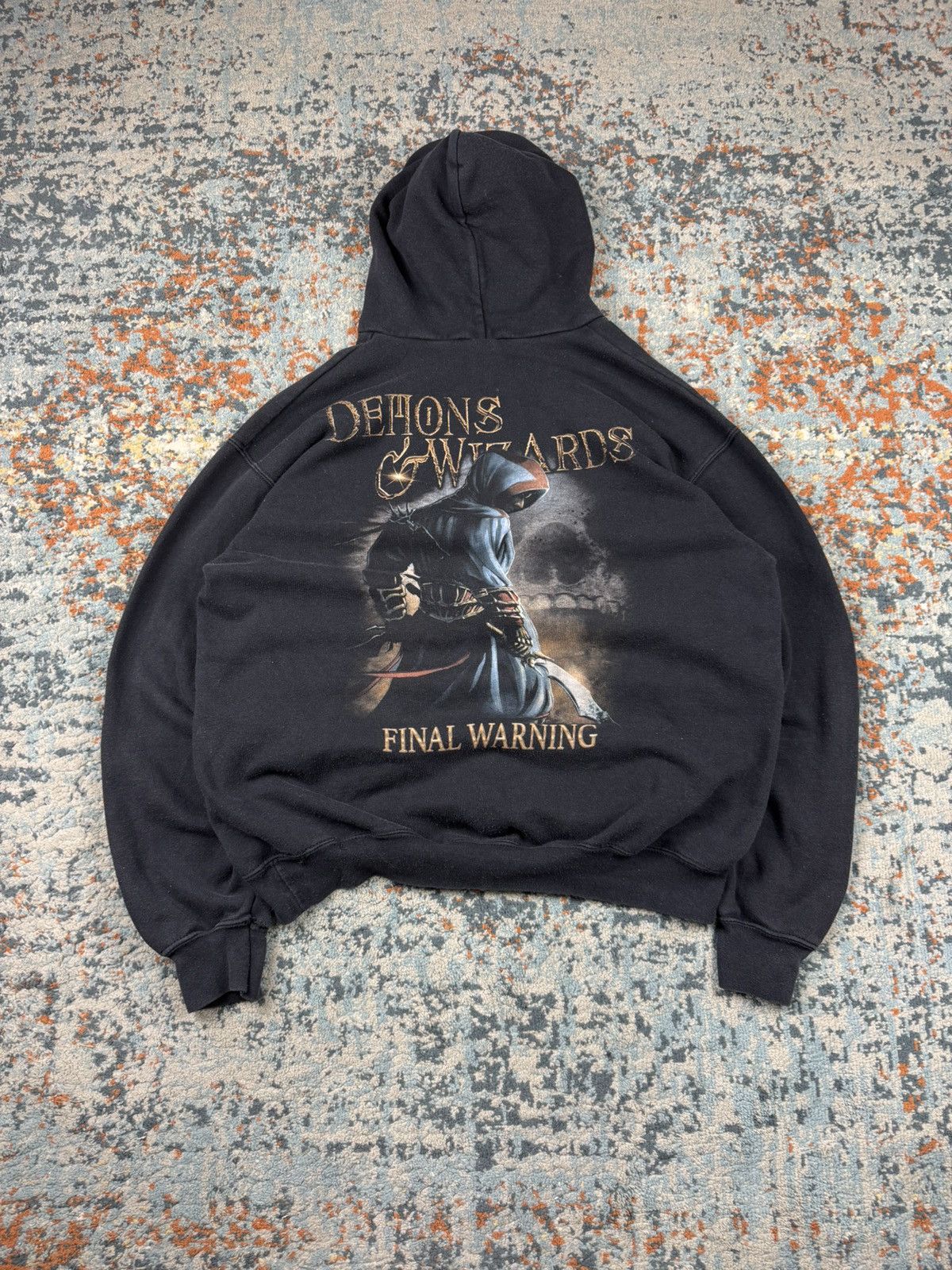 Band Tees Vintage 00s Demons & Wizards final warning metal band hoodie Size US L / EU 52-54 / 3 - 1 Thumbnail