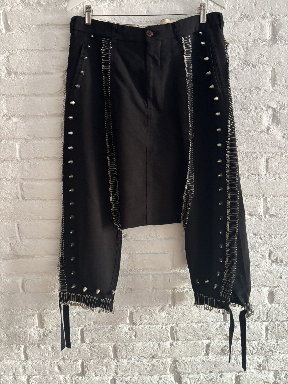 Comme des Garcons Homme Plus Comme des Garçons Homme Plus stud & safetypin trousers Size US 32 / EU 48 - 1 Thumbnail