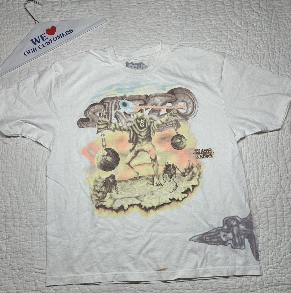 Travis Scott Travis Scott 2024 Utopia Tour Skitzo Tee/ New Size XL Size US XL / EU 56 / 4 - 1 Thumbnail