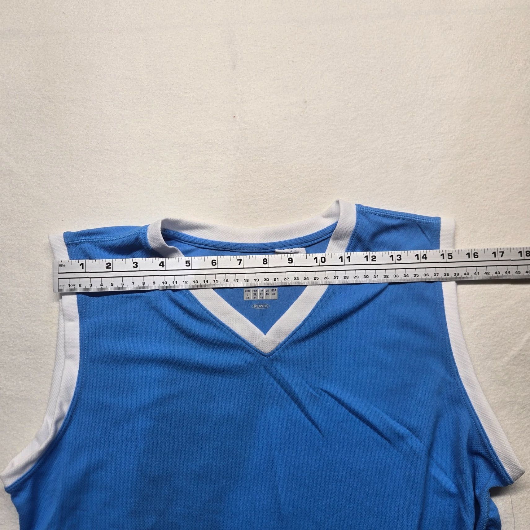 Reebok Reebok Shirt Tank Womens XL Blue Play Dry V-Neck Athletic Wear Breathable Moisture Wicking Logo Size XL / US 12-14 / IT 48-50 - 5 Thumbnail